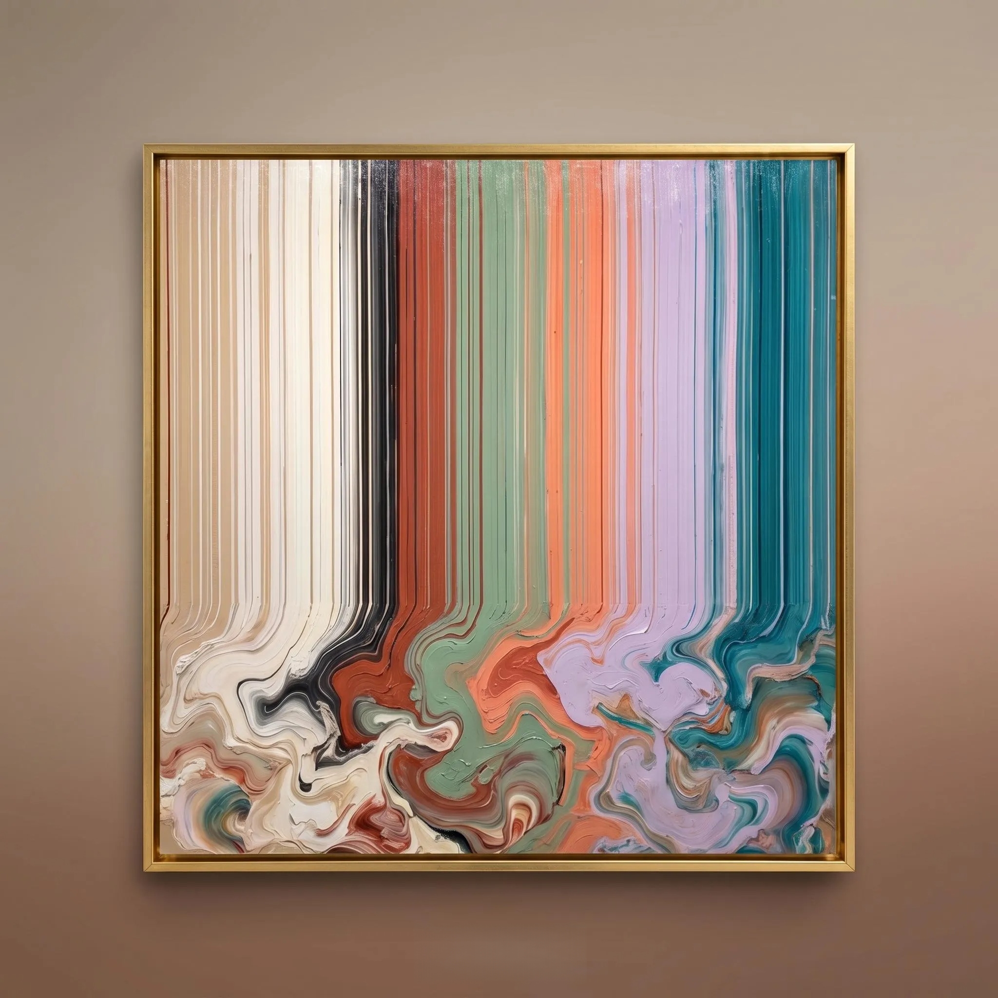 Vertical Color Flow Abstract