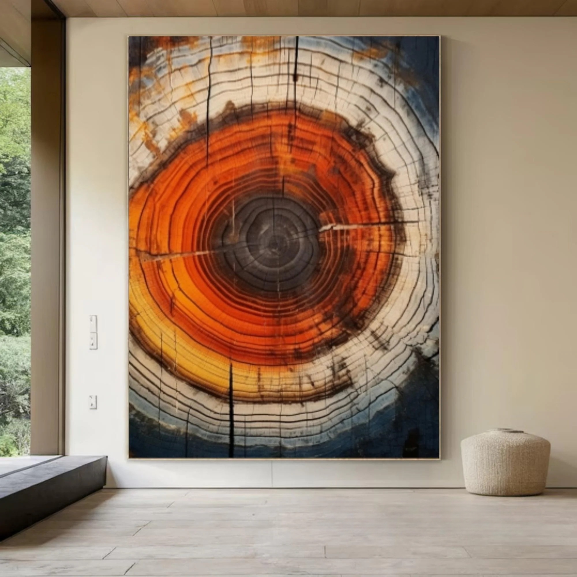 Vivid Tree Ring Canvas