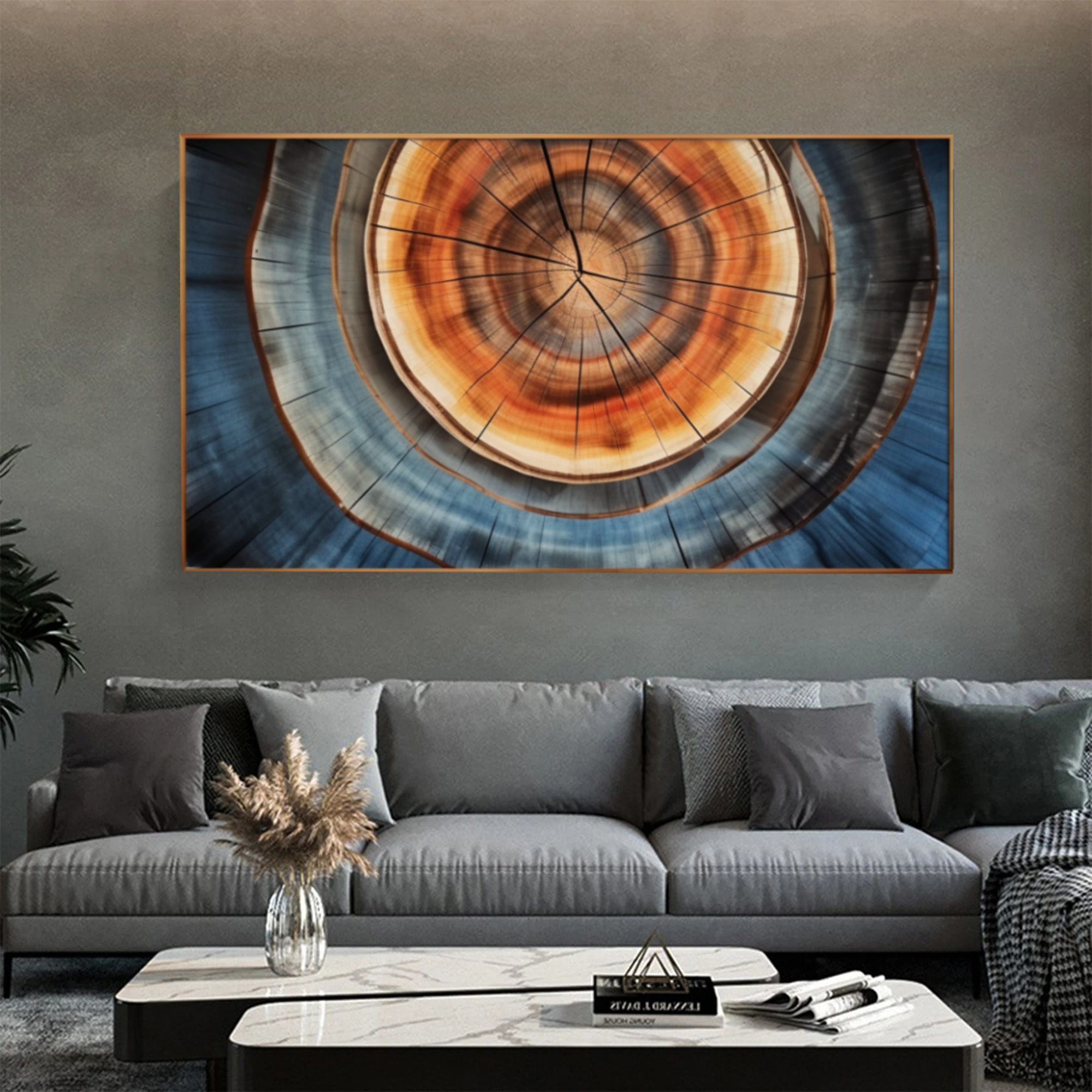 Dynamic Wooden Spiral Art