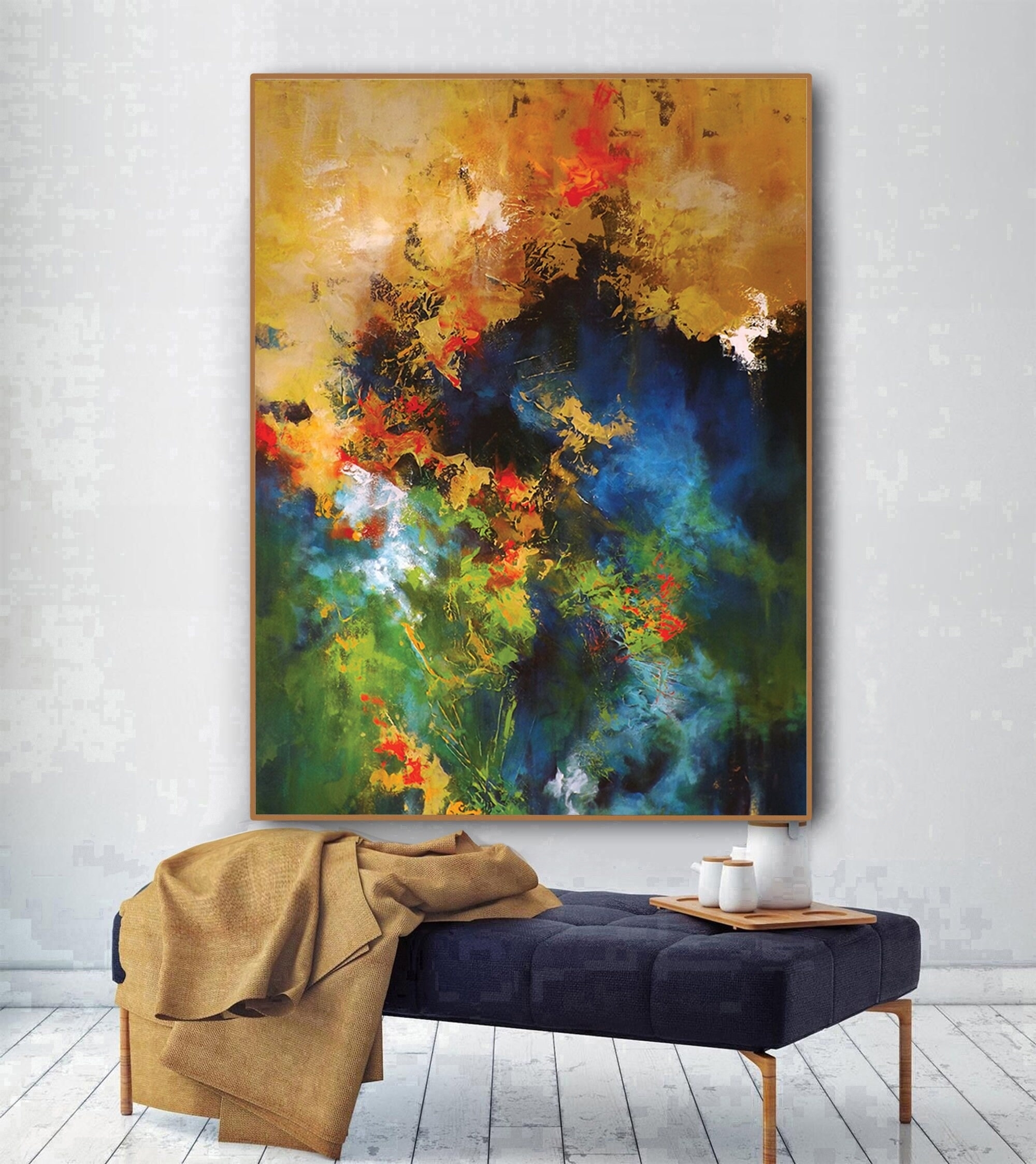 Vivid Bloom - Abstract Floral Explosion