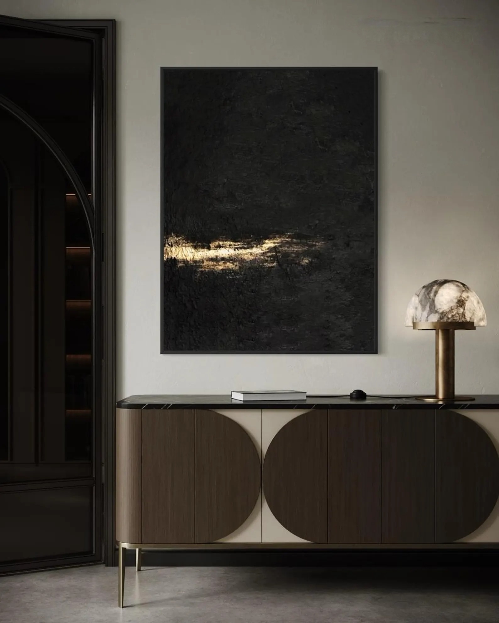 Nocturnal Gold - Abstract Glow