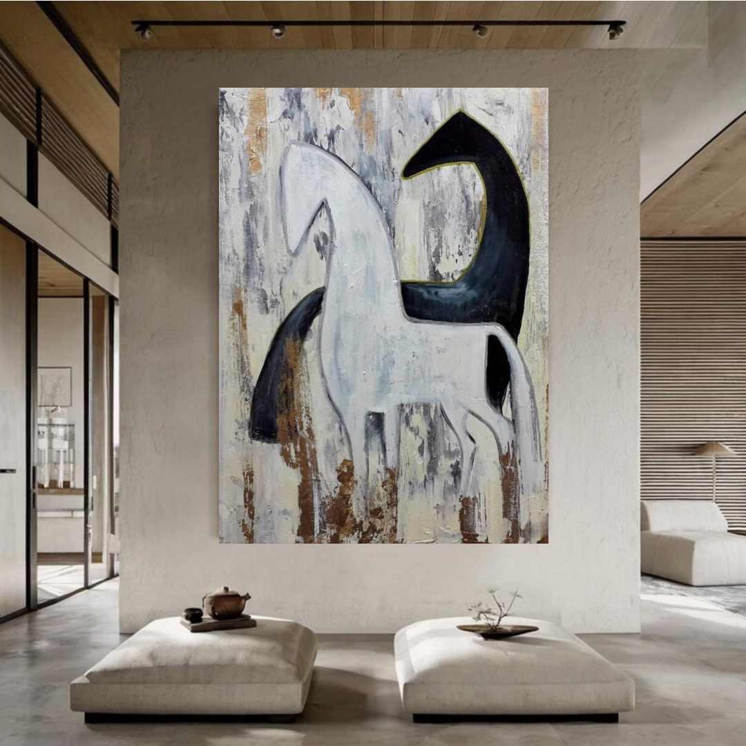 Modern Horse Silhouette Artwork