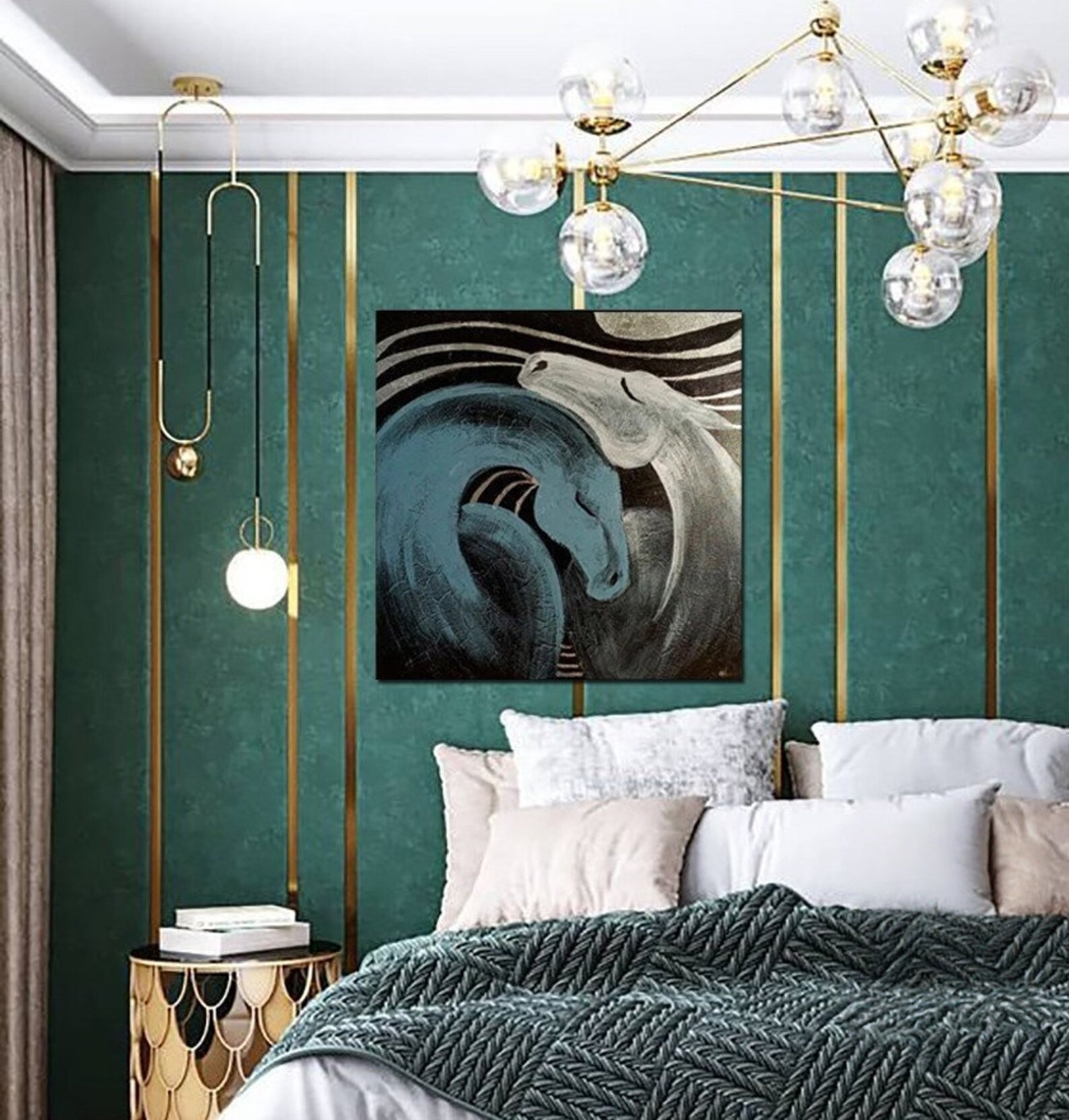 Abstract Serpentine Elegance Canvas