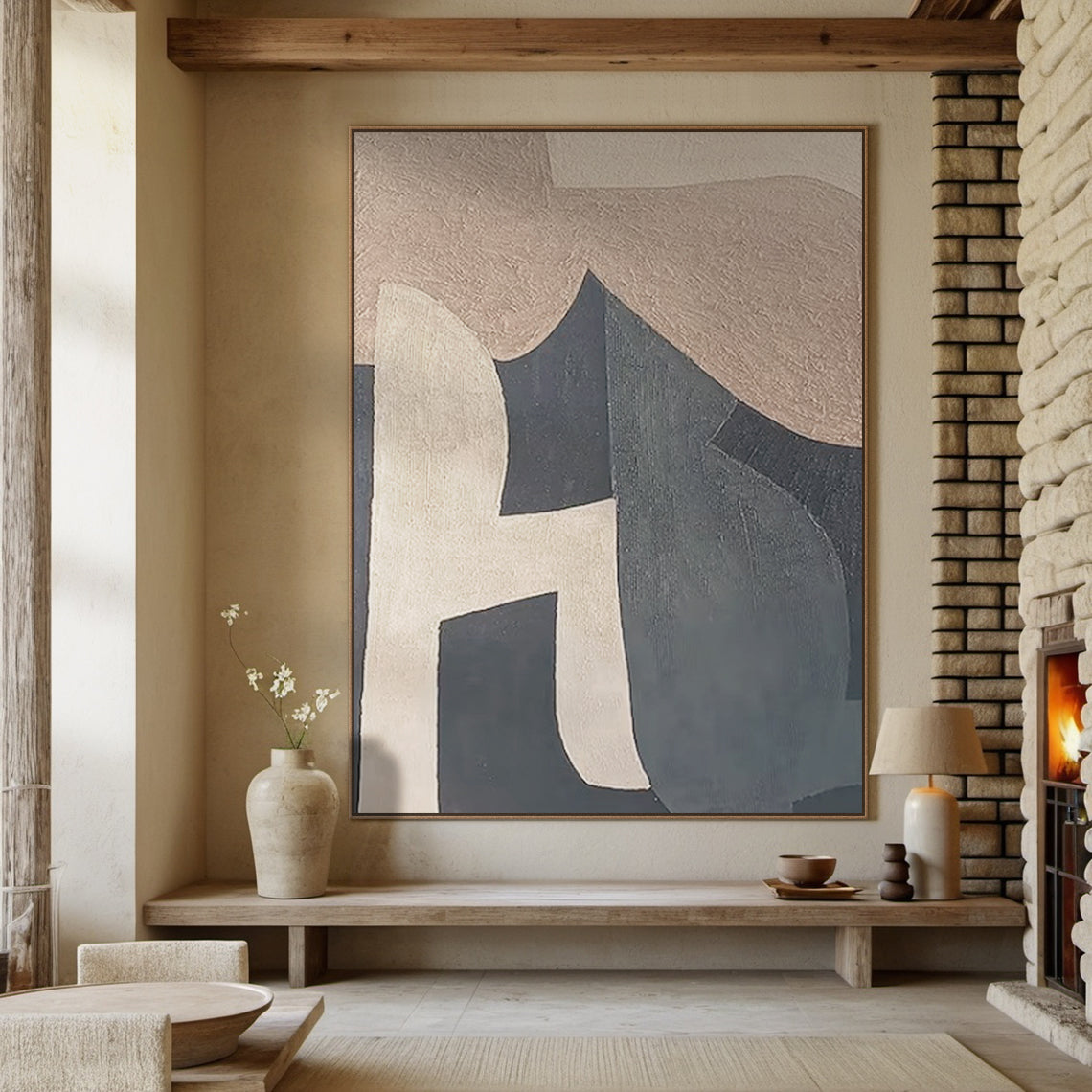 Geometric Tapestry Mural