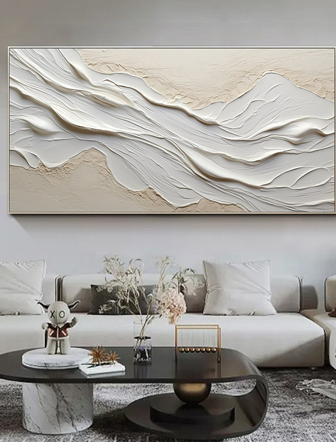 Abstract Wabi-Sabi River Flow