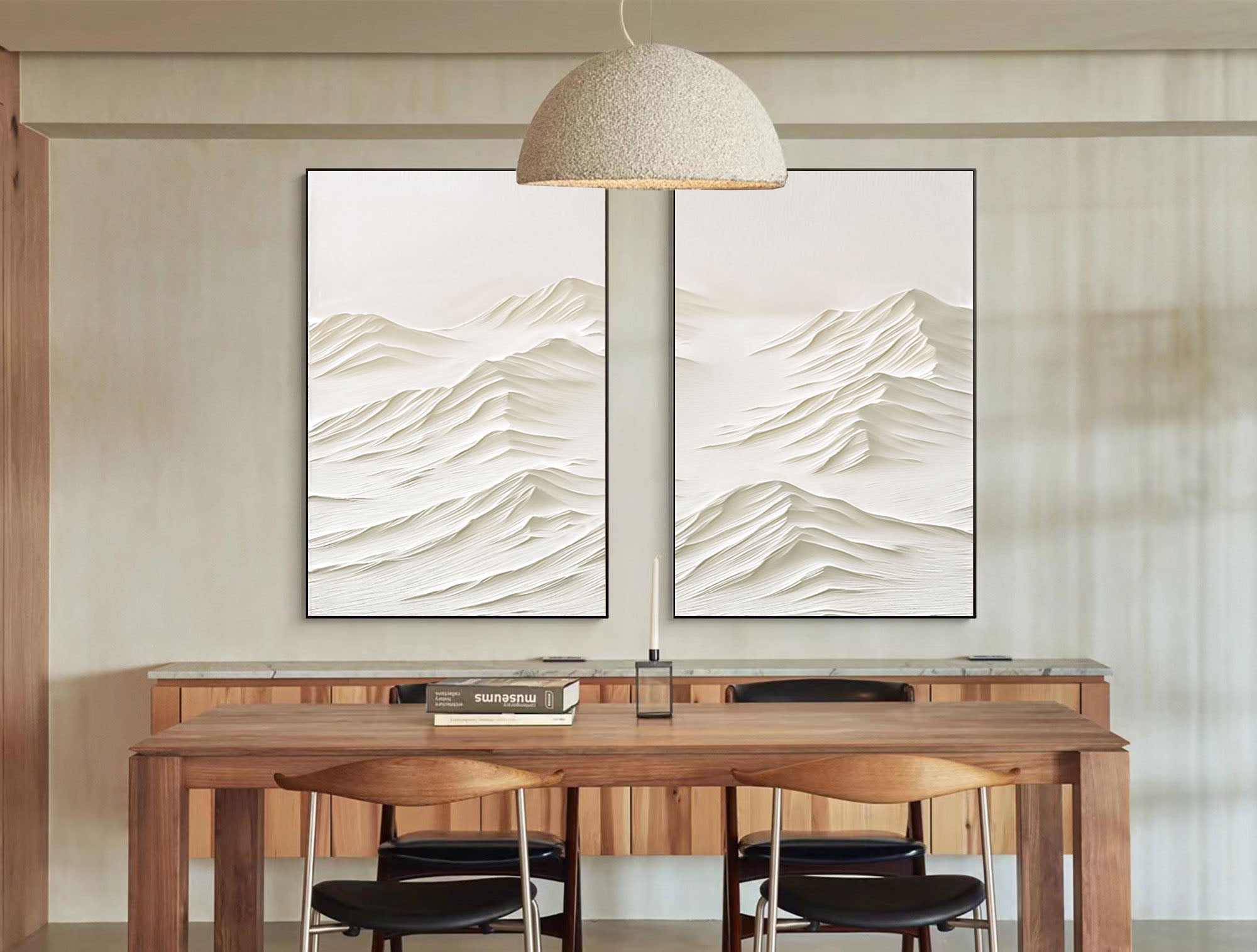 Set Of 2 Mountain Painting #GW010