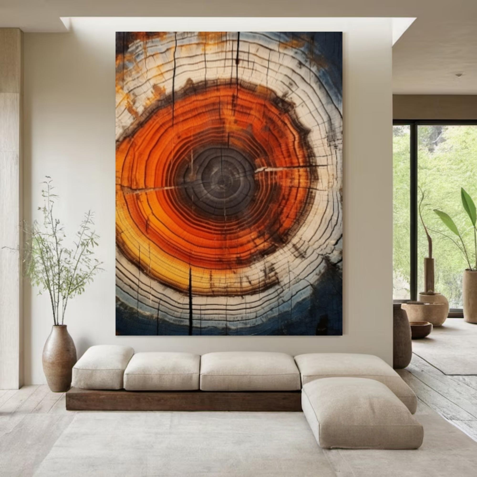 Vivid Tree Ring Canvas