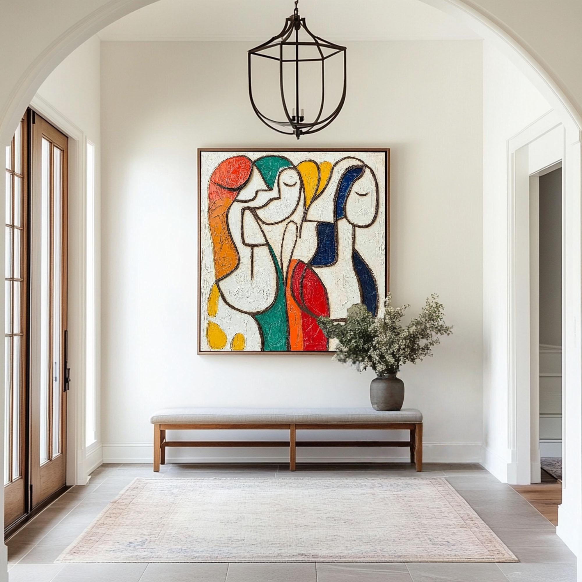 Colorful Abstract Human Forms