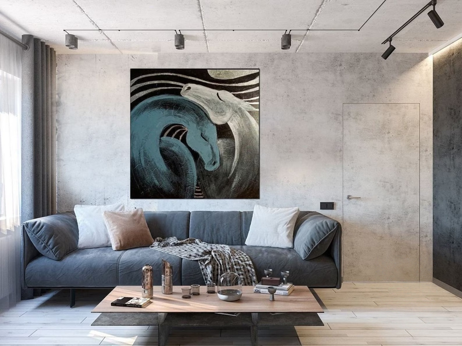 Abstract Serpentine Elegance Canvas