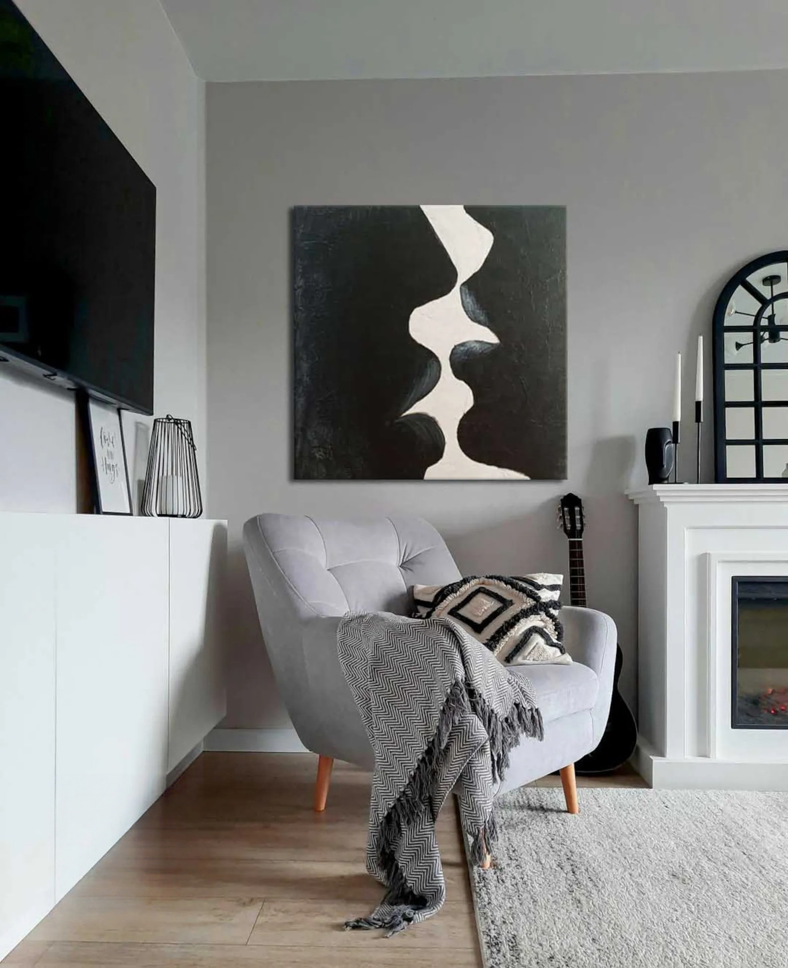 Monochrome Kiss Shadow Art