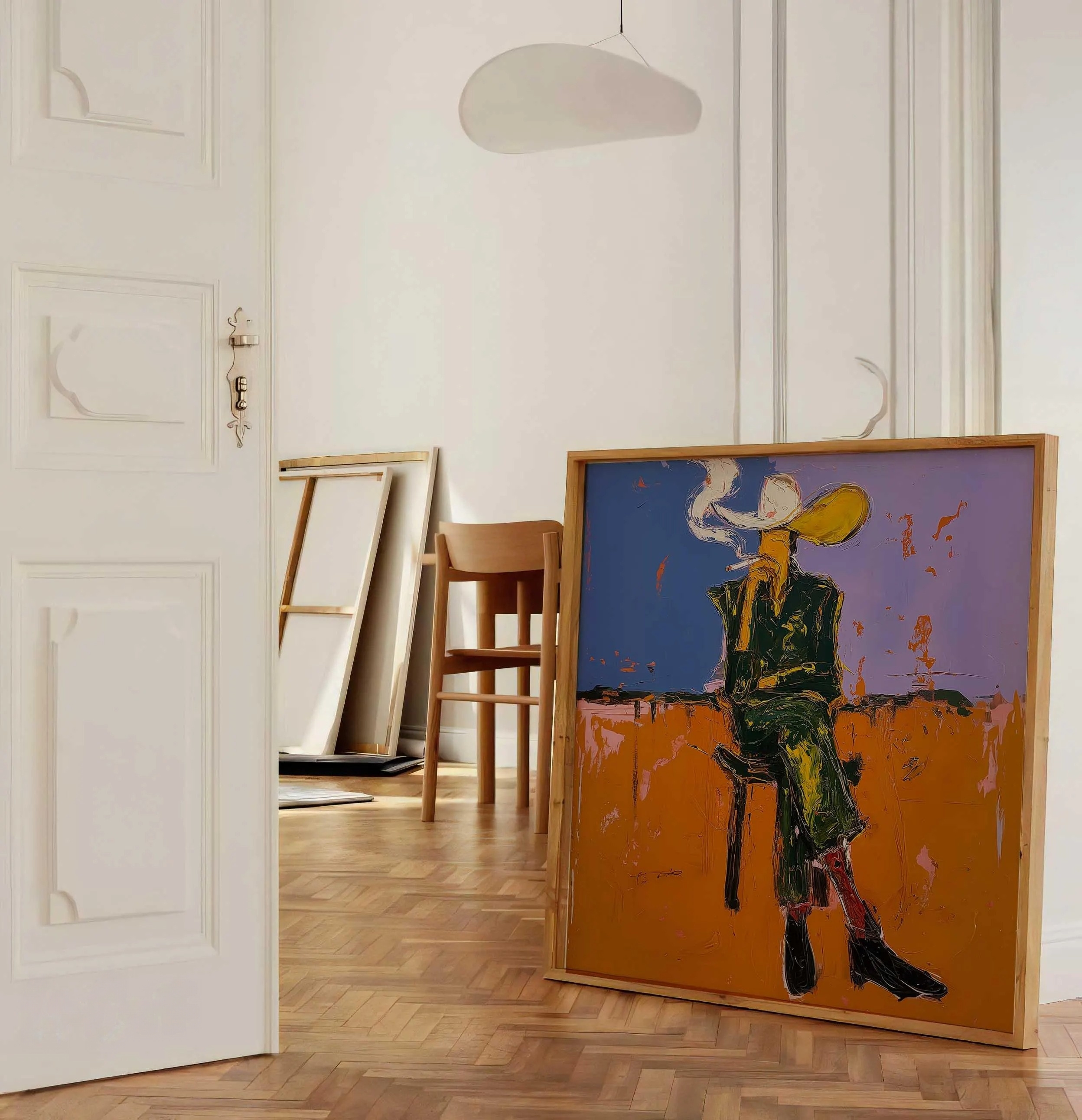 Smoky Silhouette Reflection