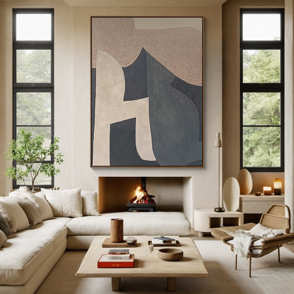 Geometric Tapestry Mural