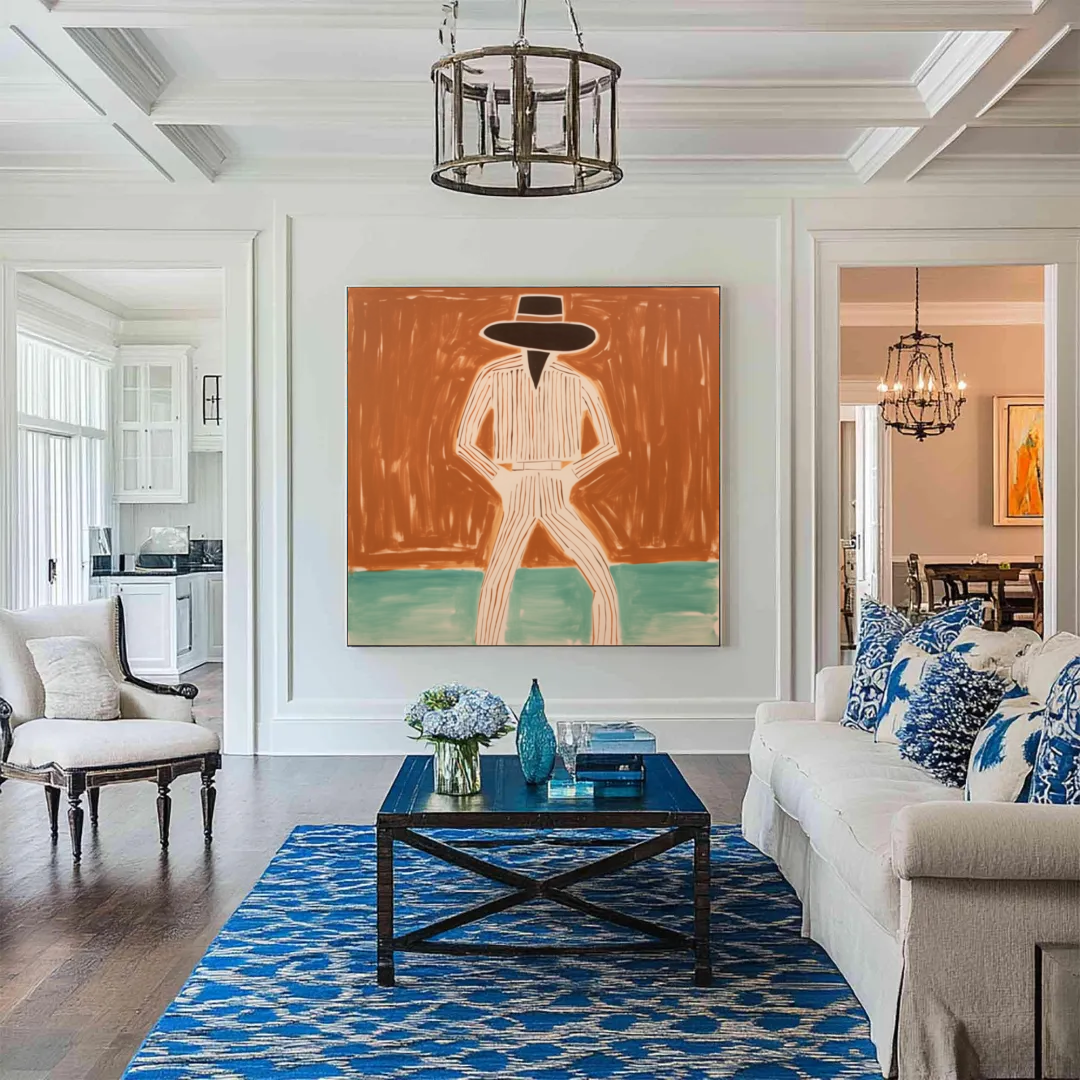 Stylish Hat - Man Artwork