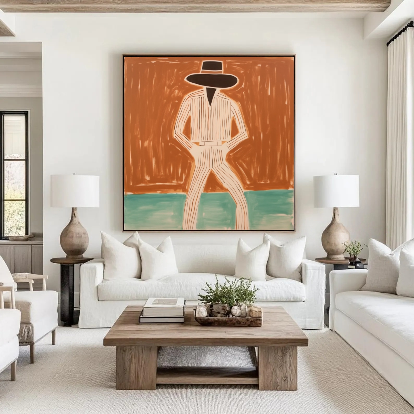 Stylish Hat - Man Artwork