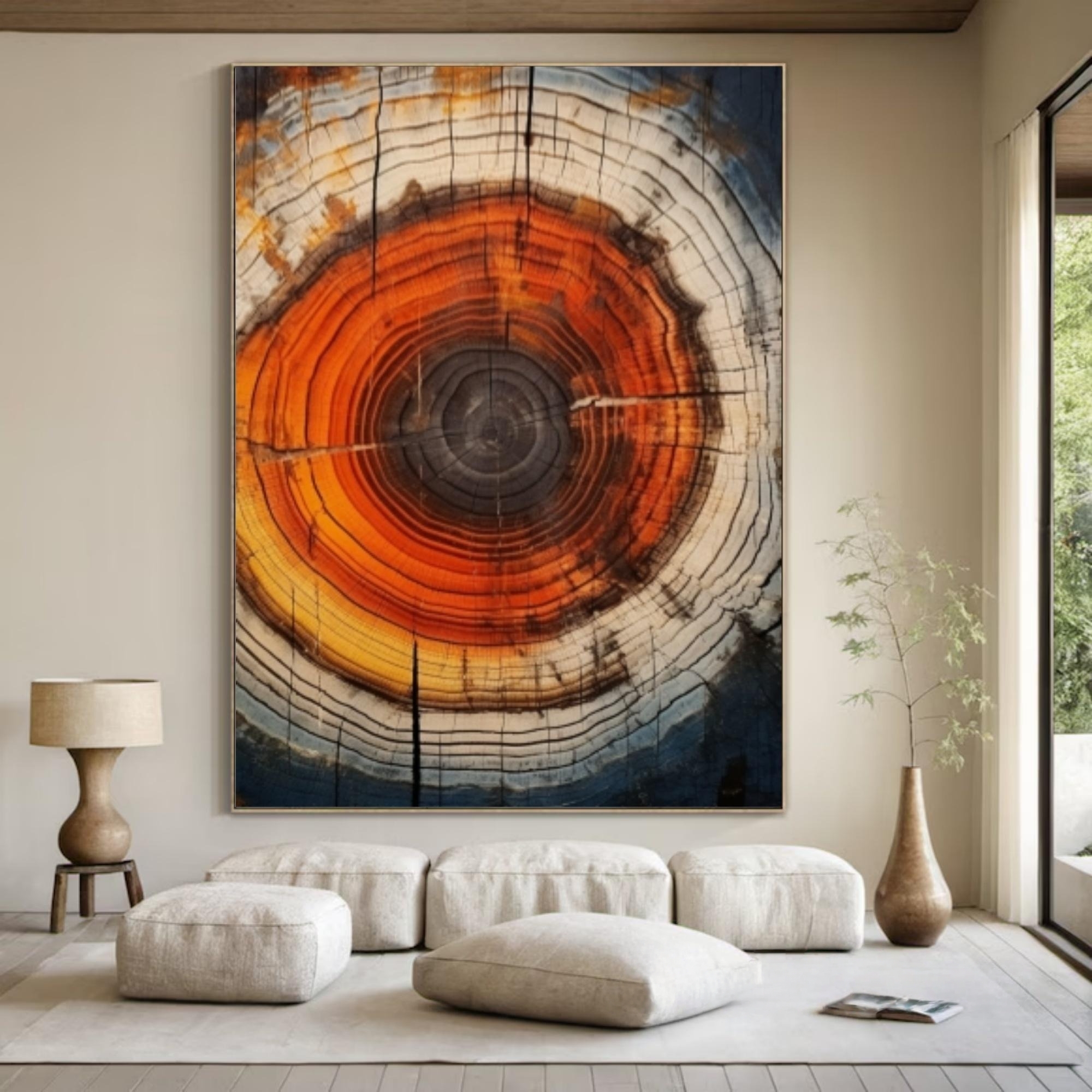 Vivid Tree Ring Canvas