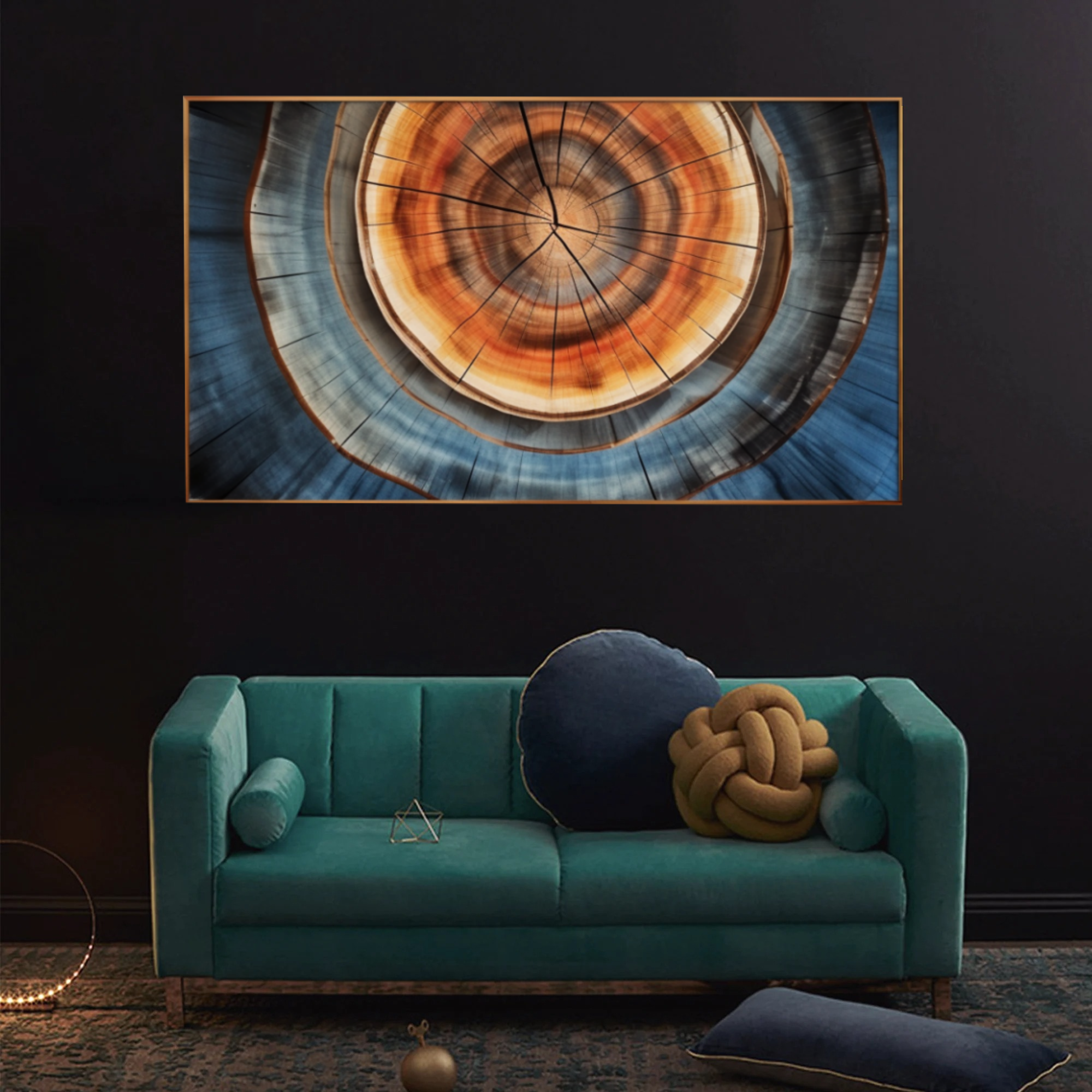 Dynamic Wooden Spiral Art