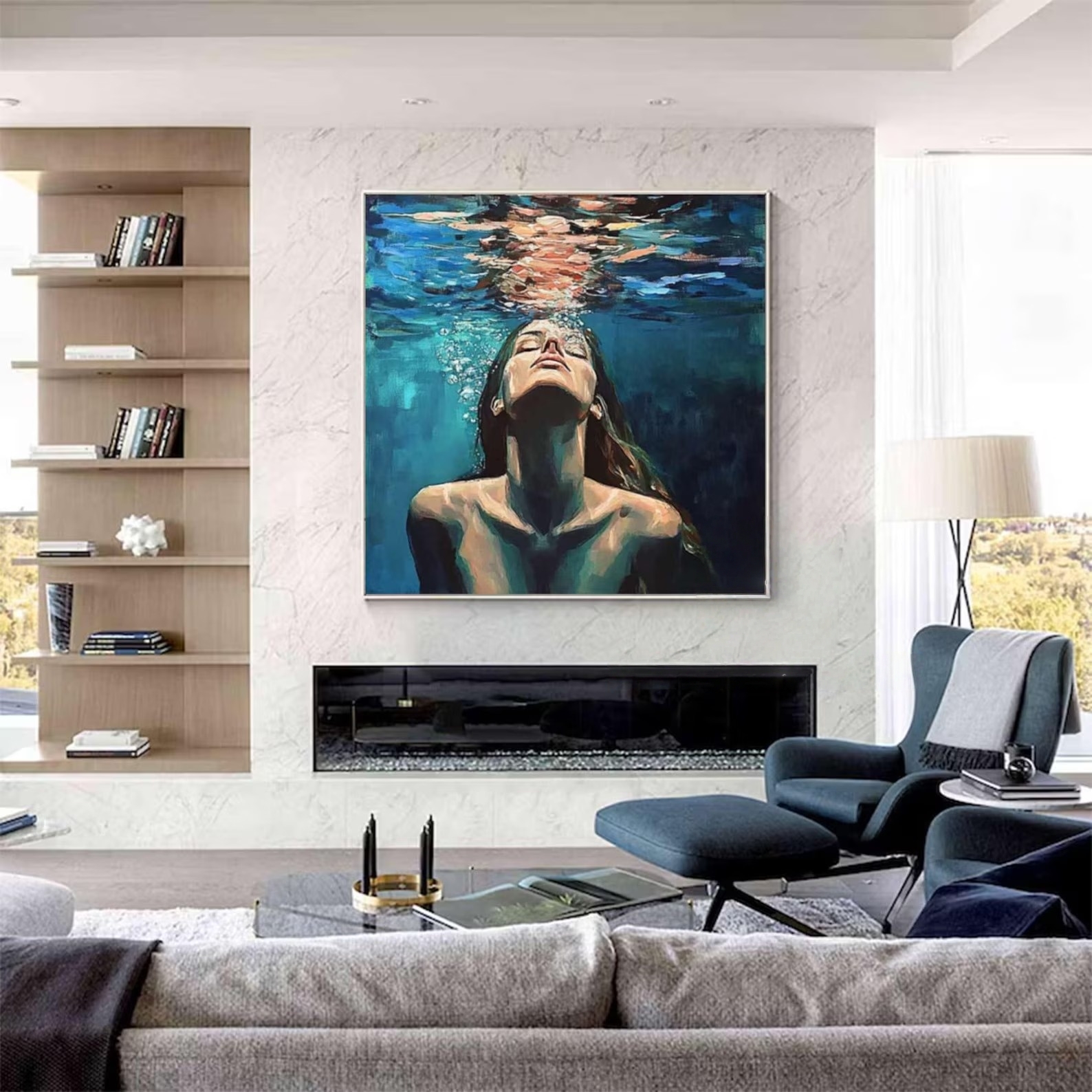 Painted Tranquility Underwater