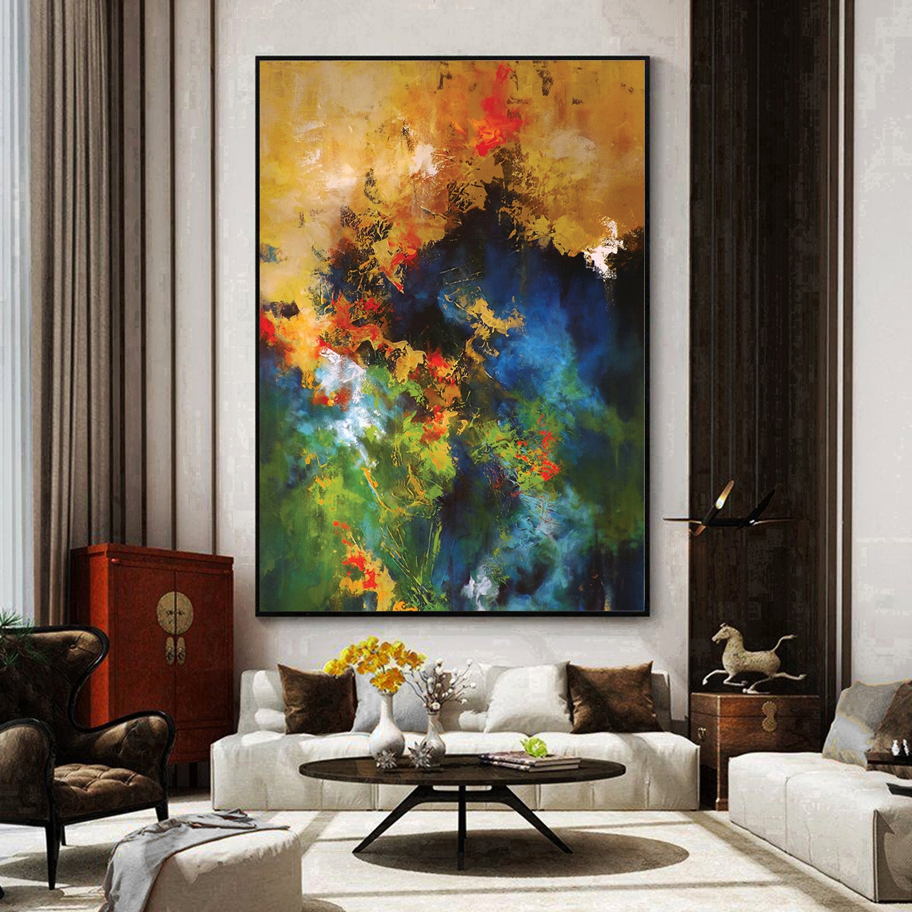 Vivid Bloom - Abstract Floral Explosion