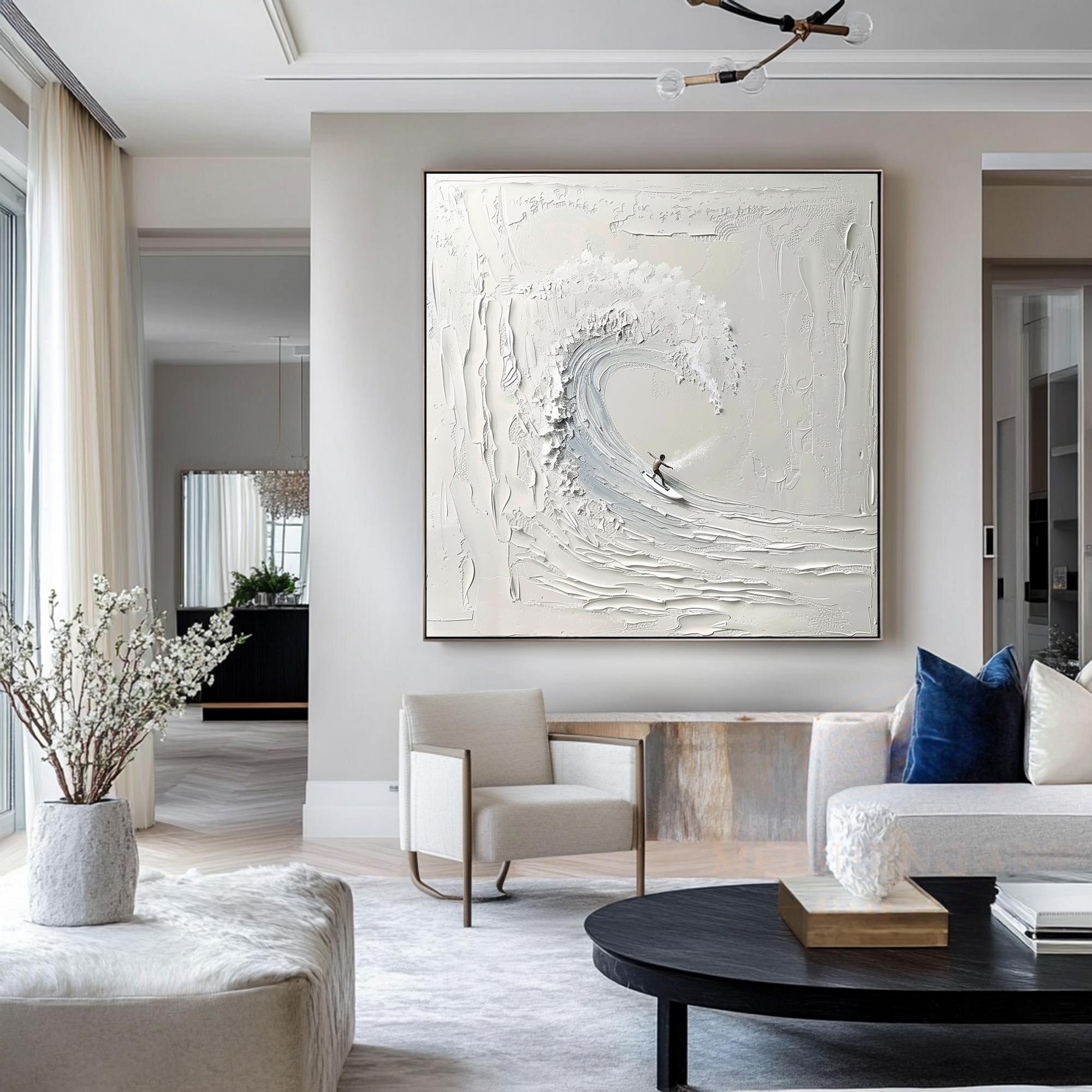 Wave Rider - Textured Surf Art