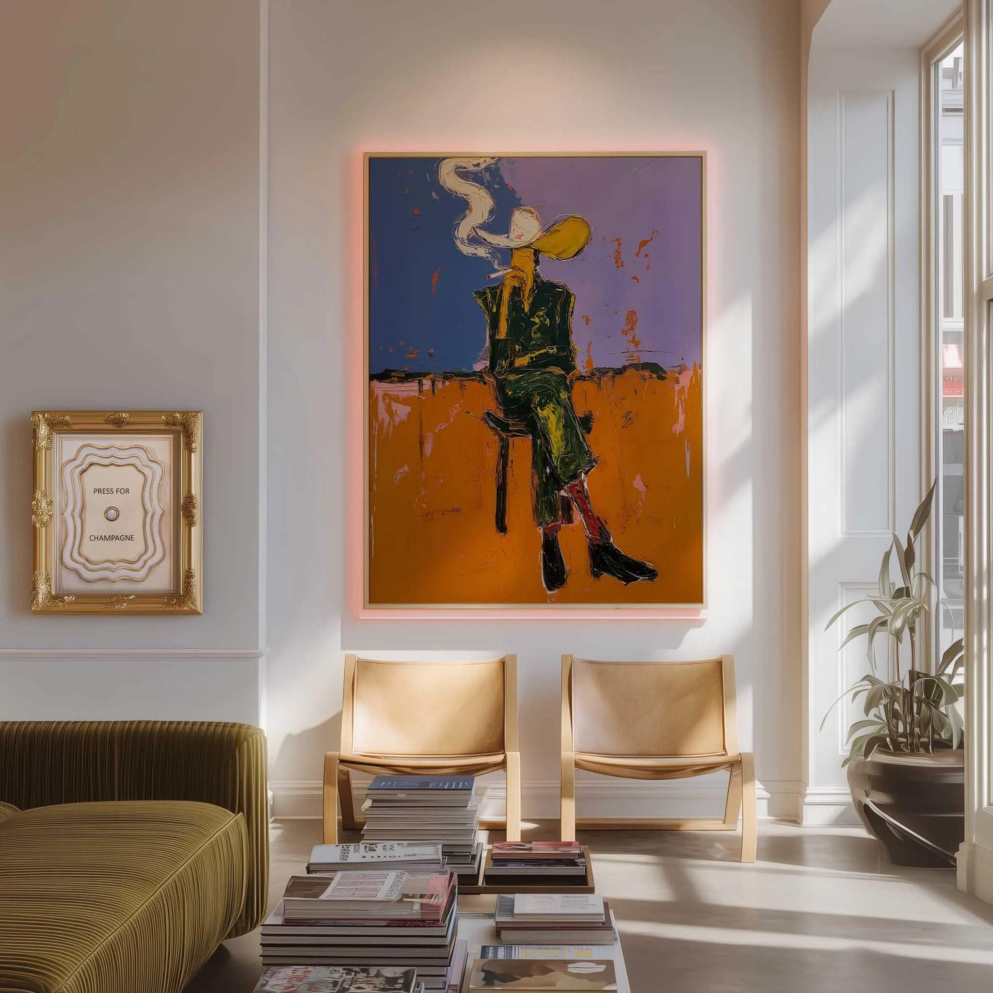 Smoky Silhouette Reflection