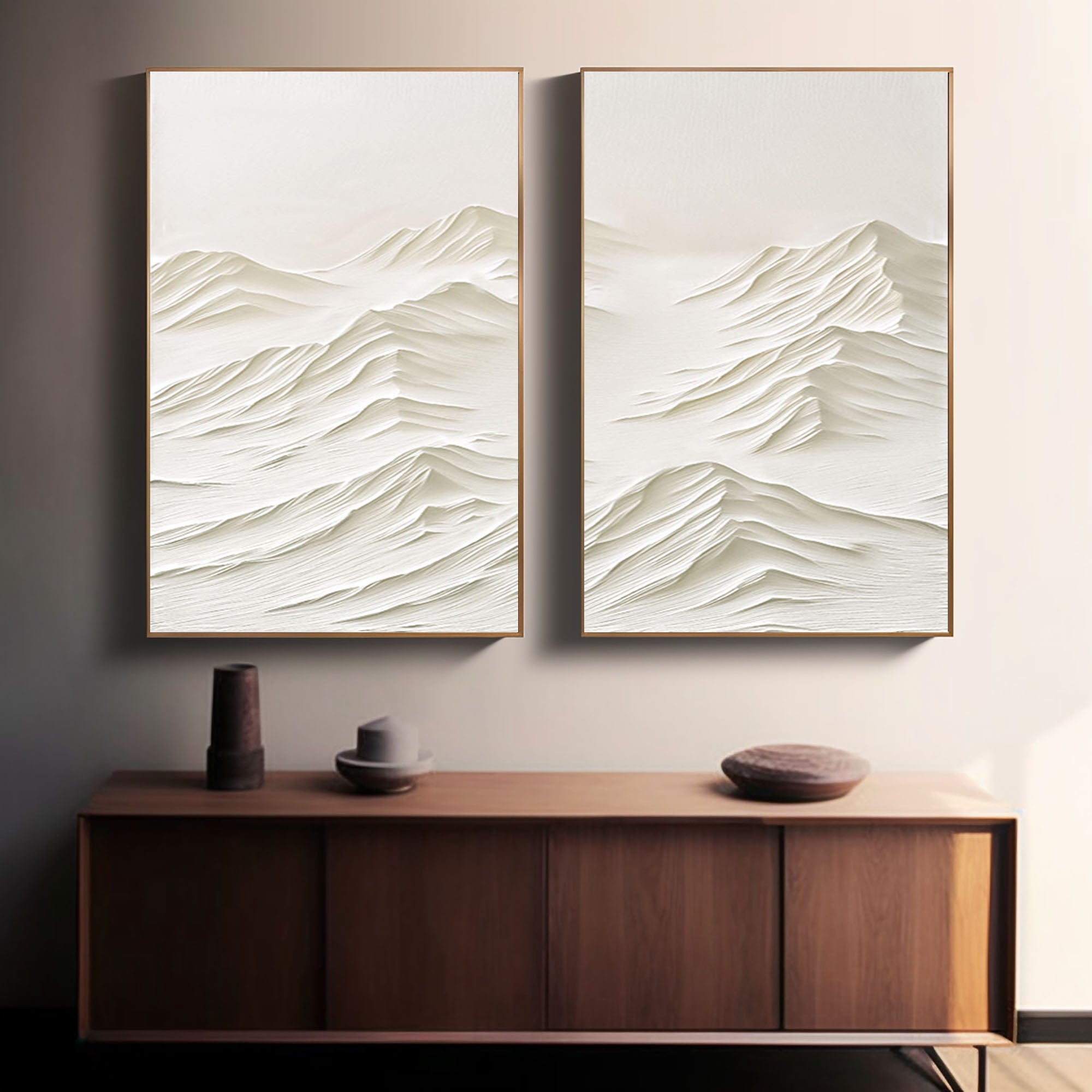 Set Of 2 Mountain Painting #GW010