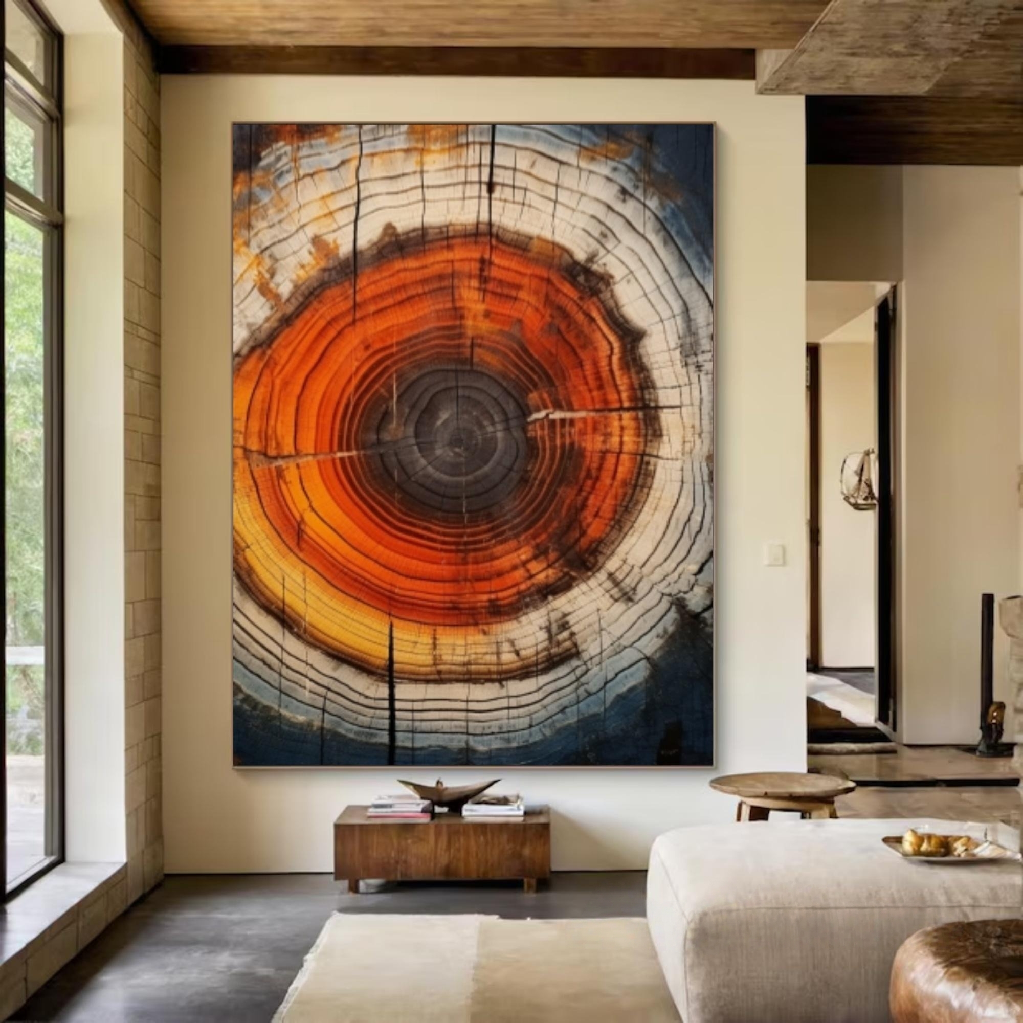 Vivid Tree Ring Canvas