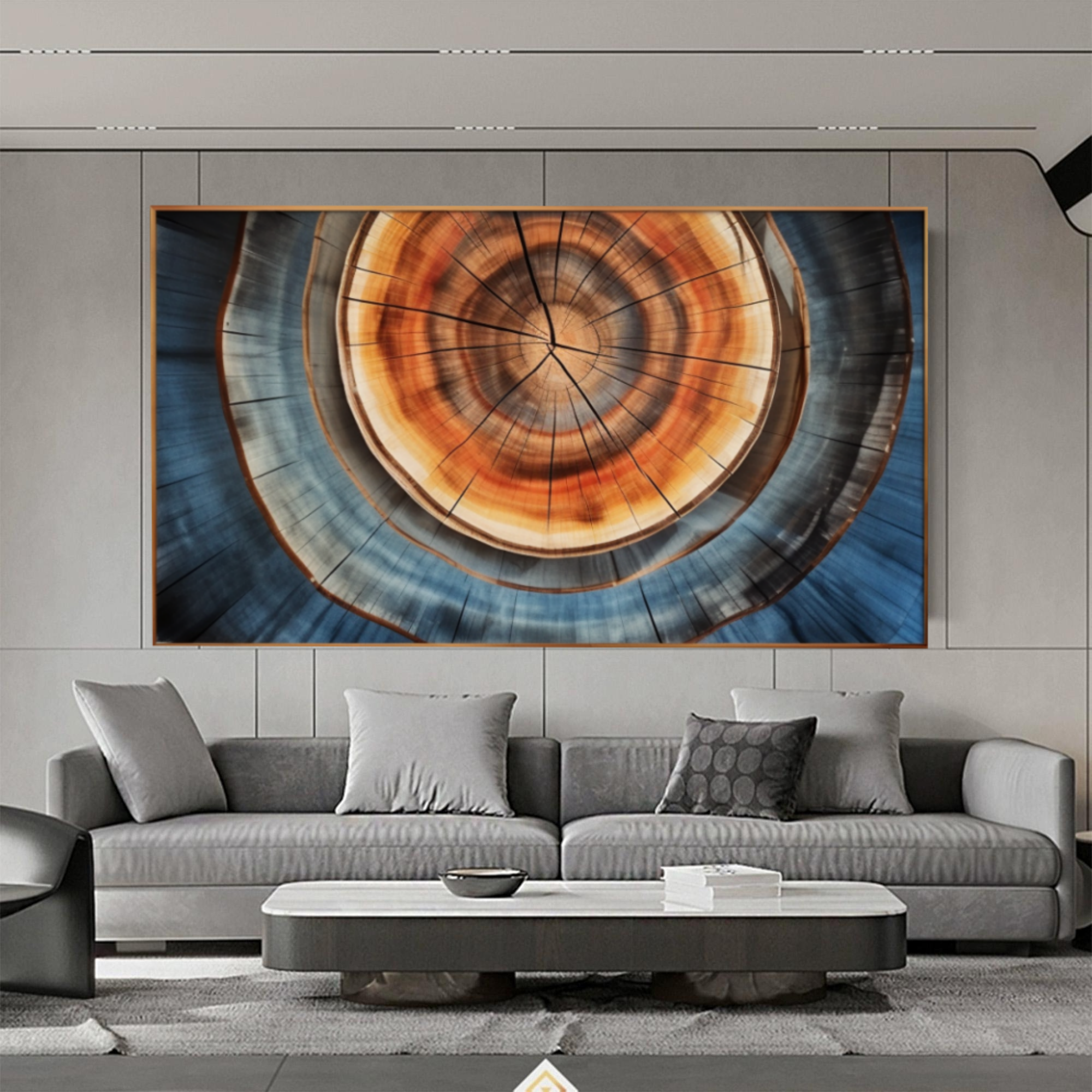 Dynamic Wooden Spiral Art