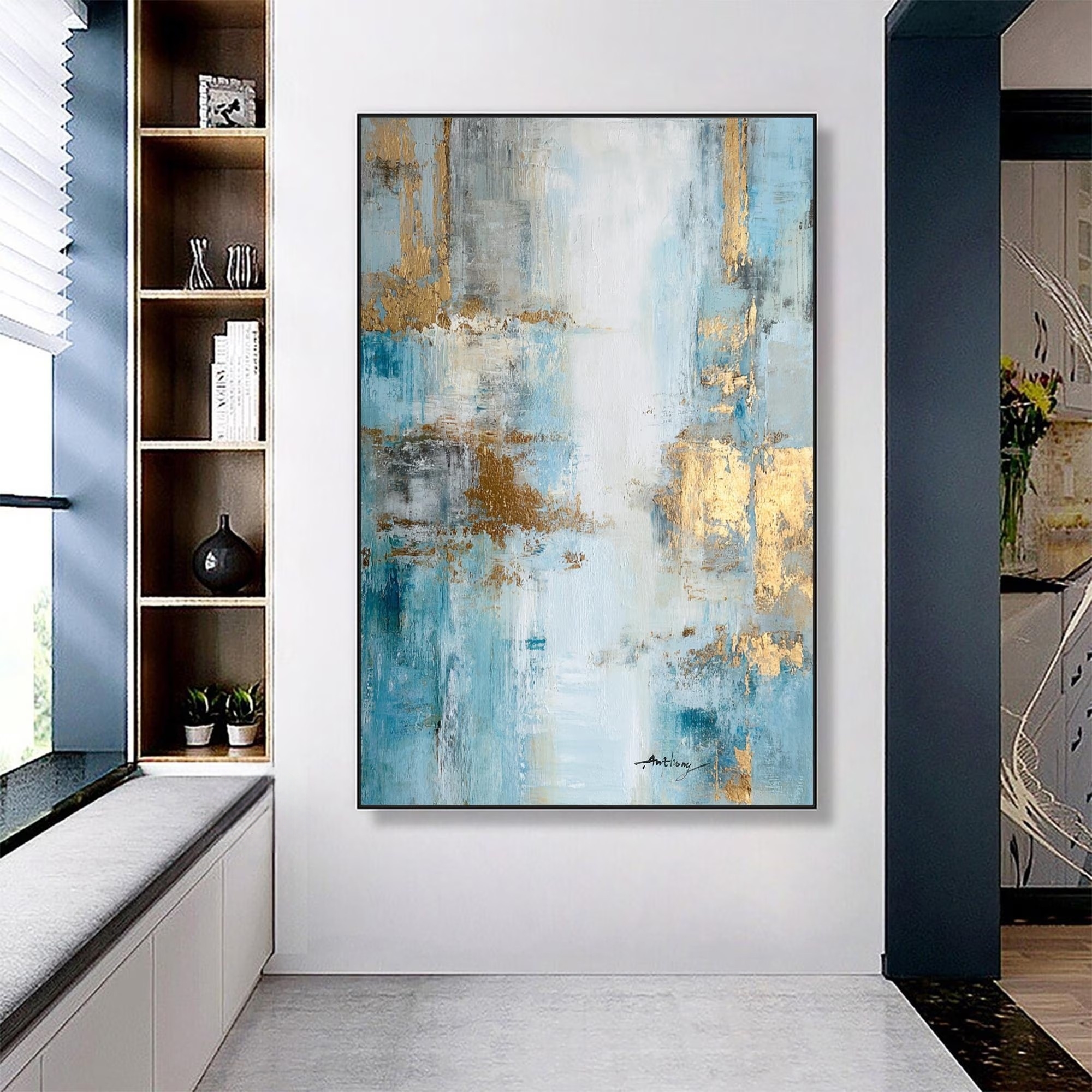 Luminous Layers of Blue and Gold