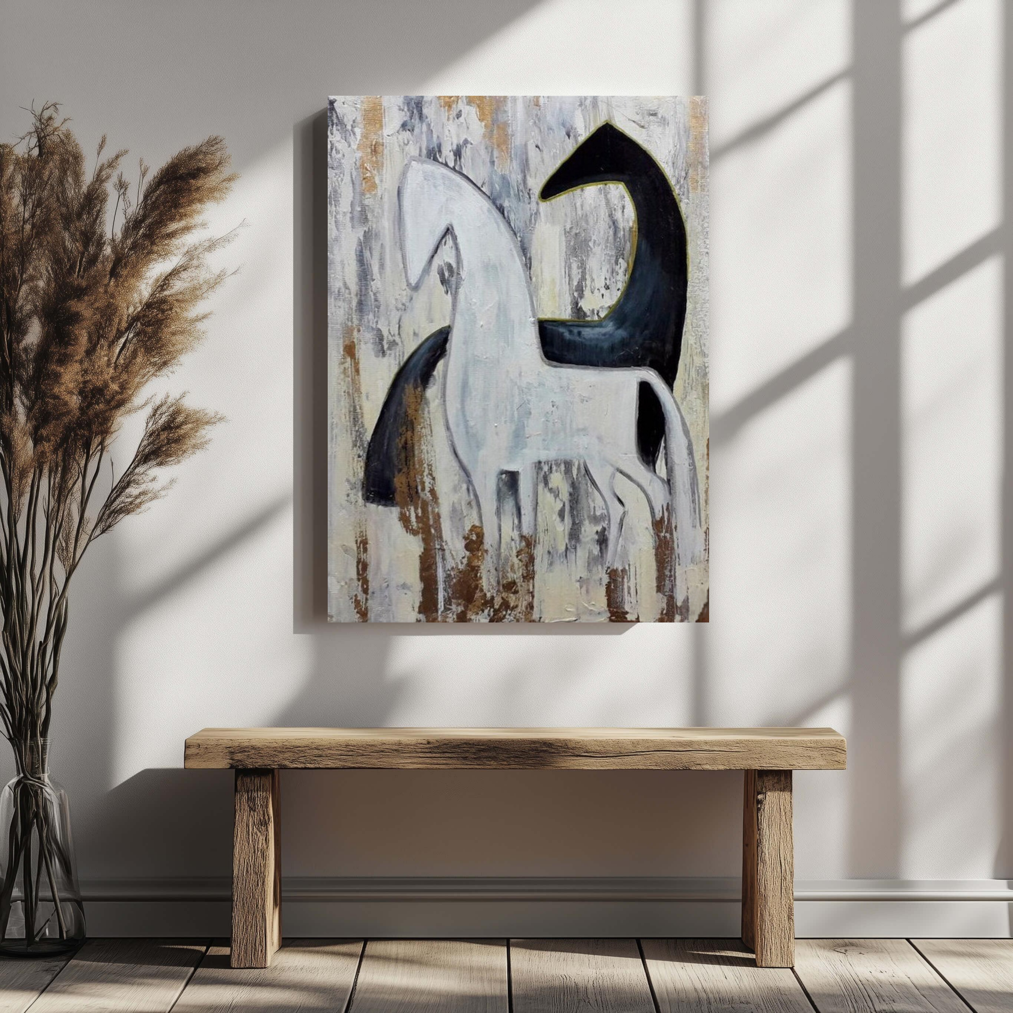 Modern Horse Silhouette Artwork