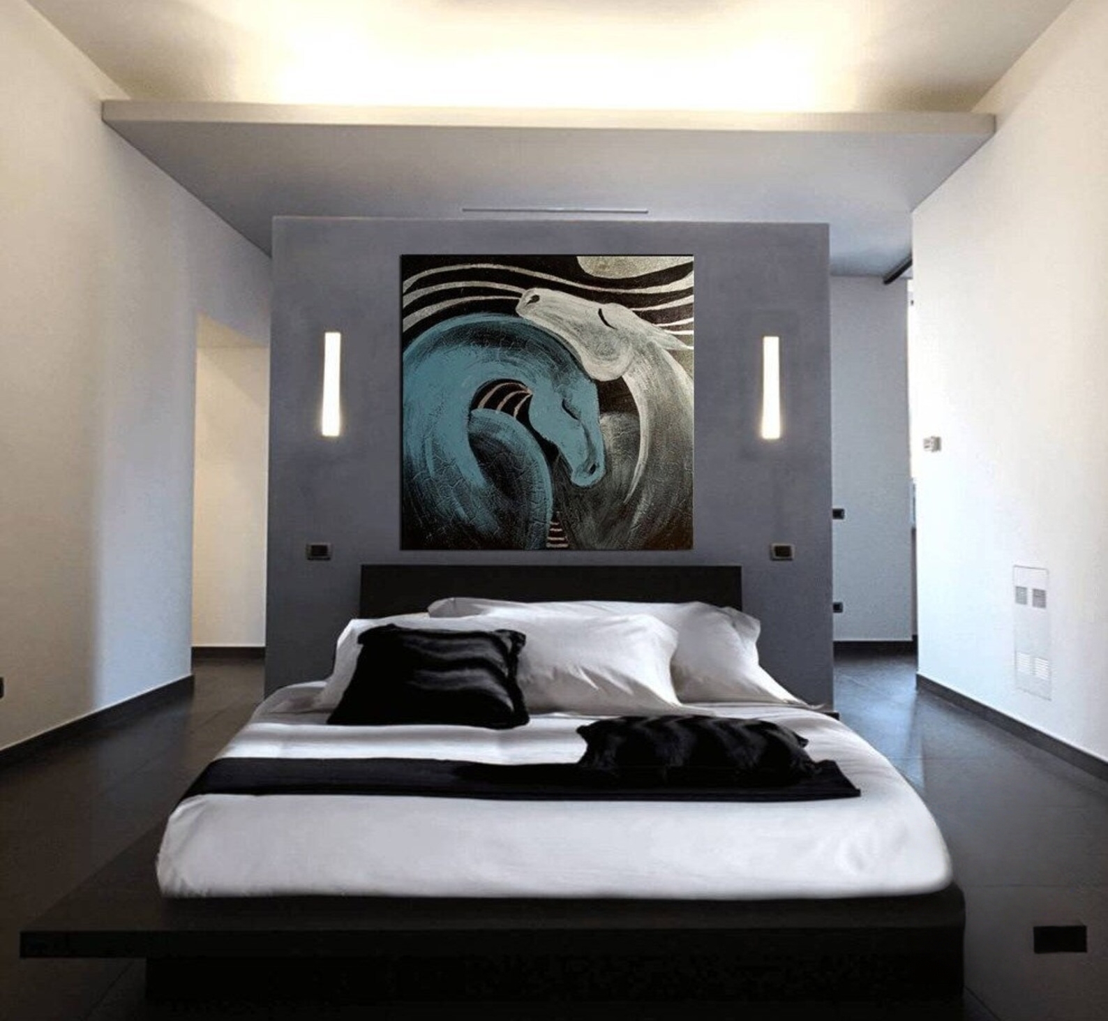 Abstract Serpentine Elegance Canvas