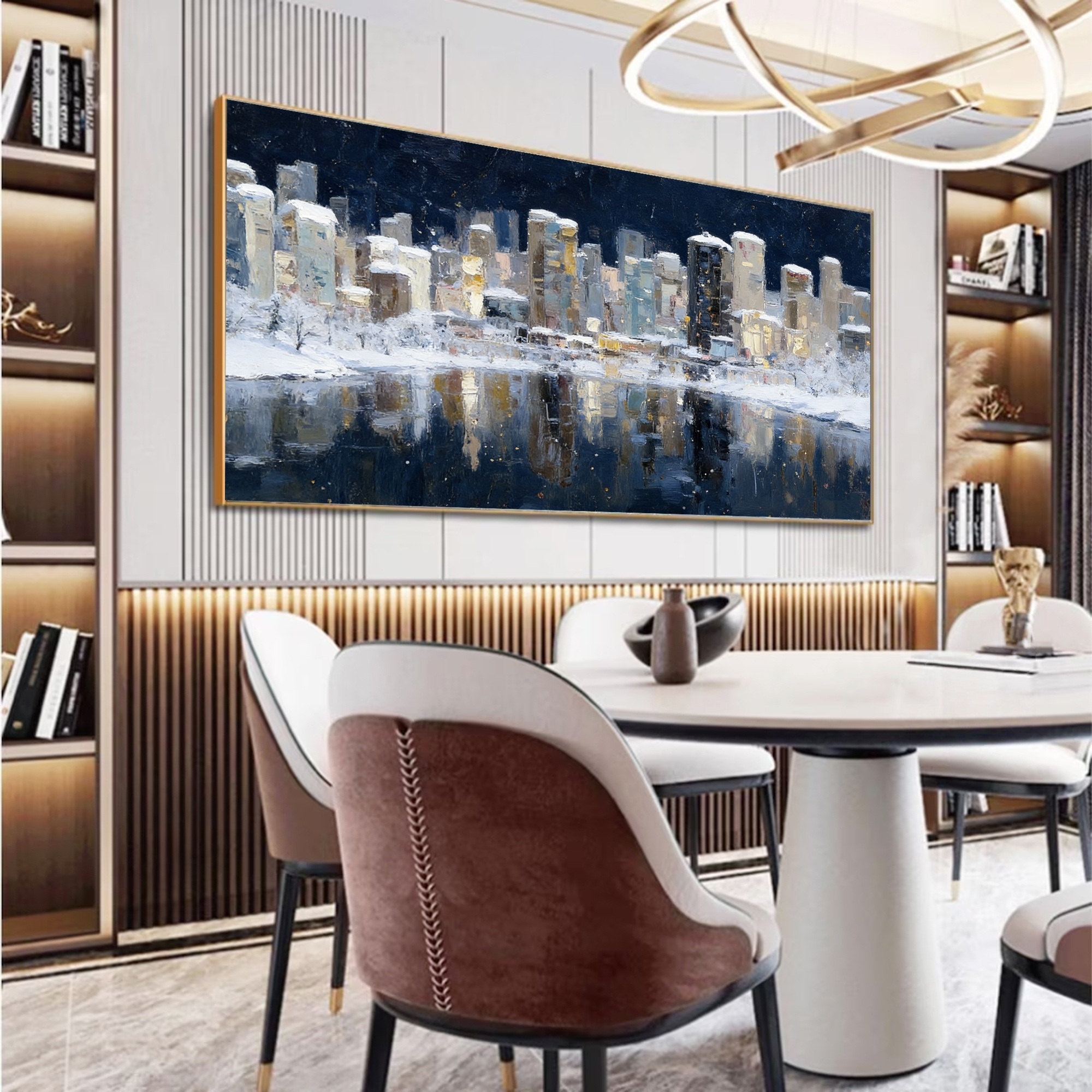 Winter's Urban Reflection