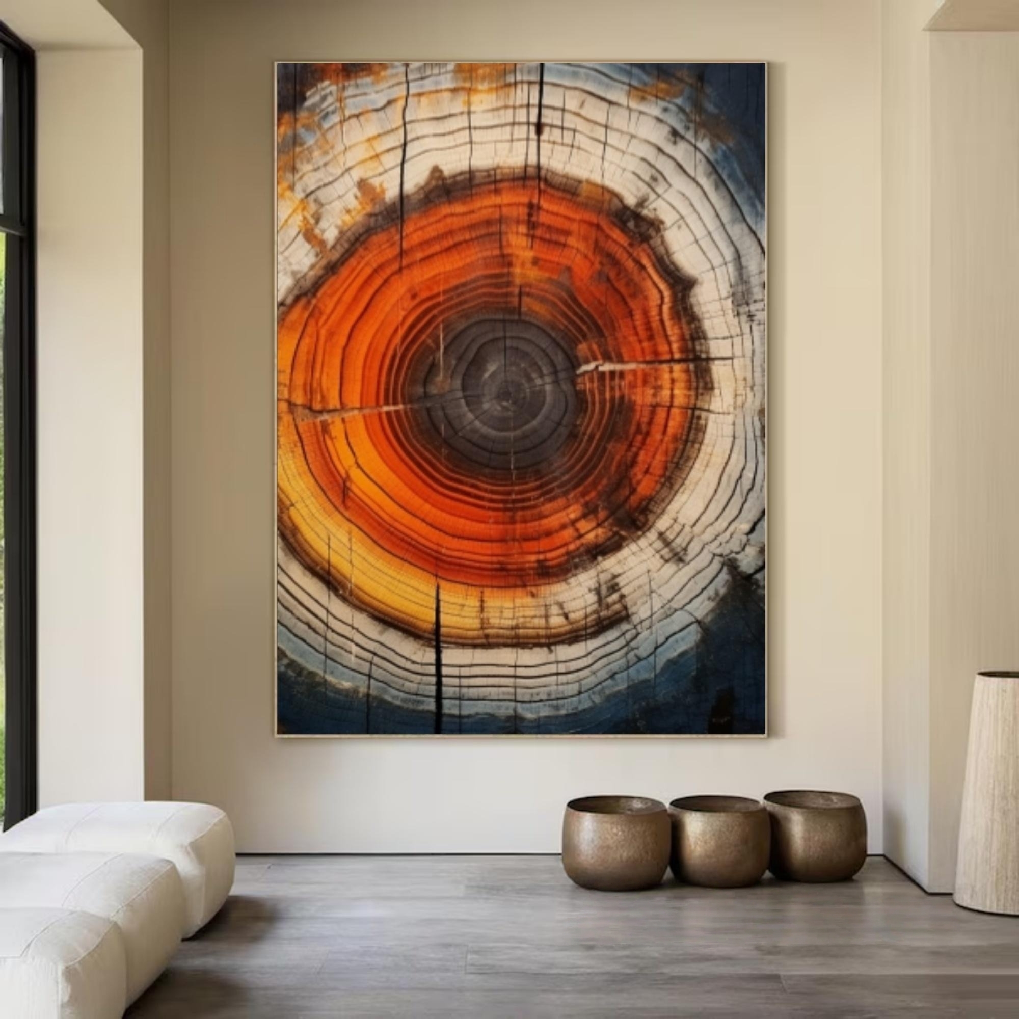 Vivid Tree Ring Canvas