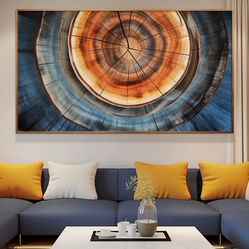 Dynamic Wooden Spiral Art