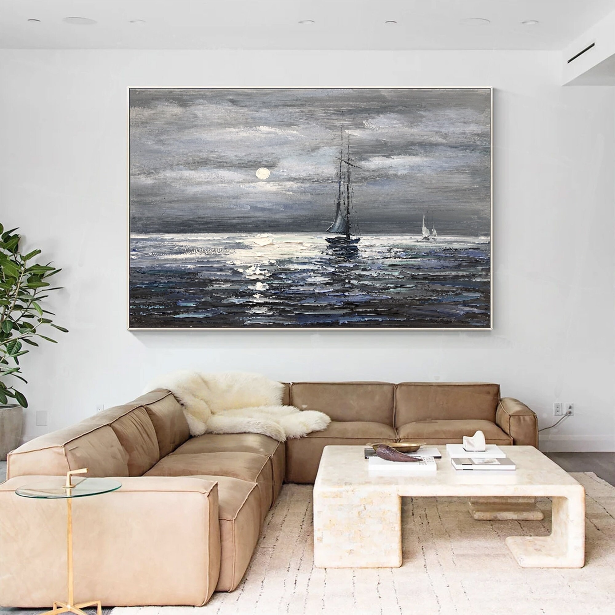 Moonlit Sail Serenity