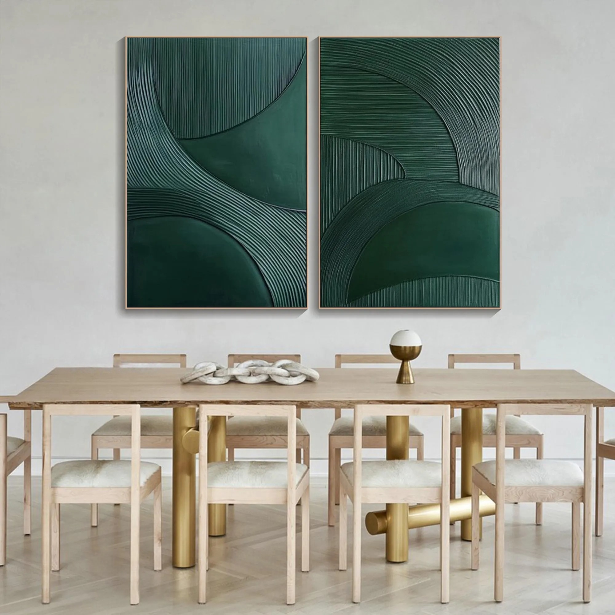 Lush Wave Duology - Textured Painting