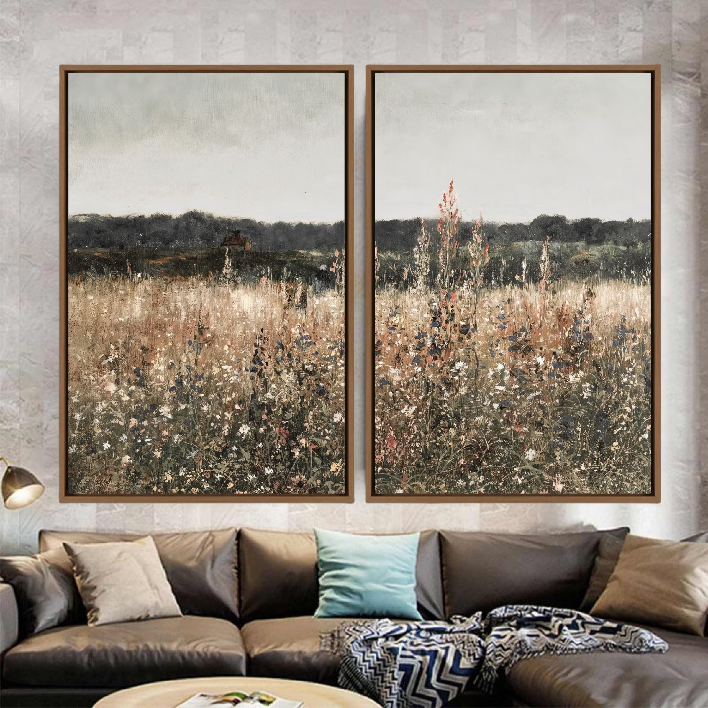 Wildflowers Beneath Soft Skies