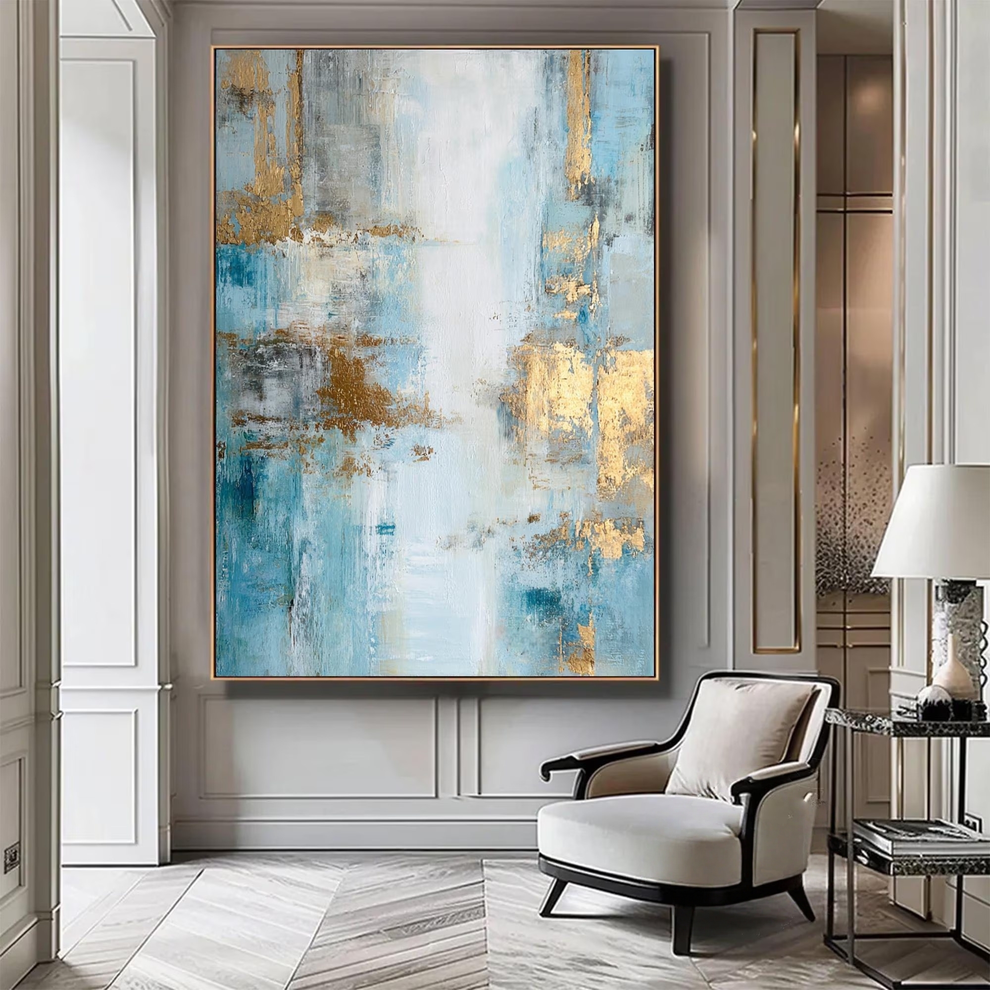 Luminous Layers of Blue and Gold