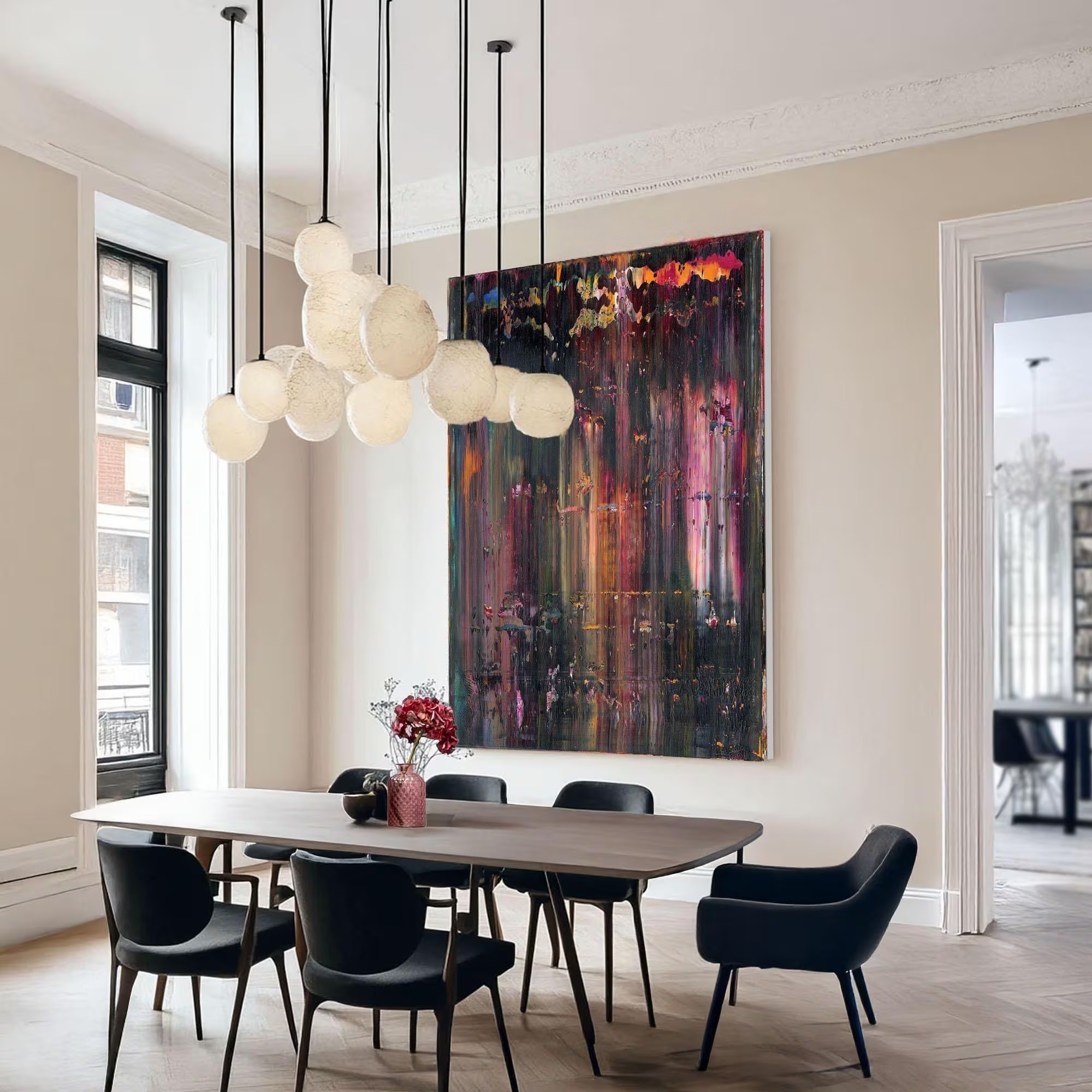 Rainbow Rhapsody - Textured Vertical Art