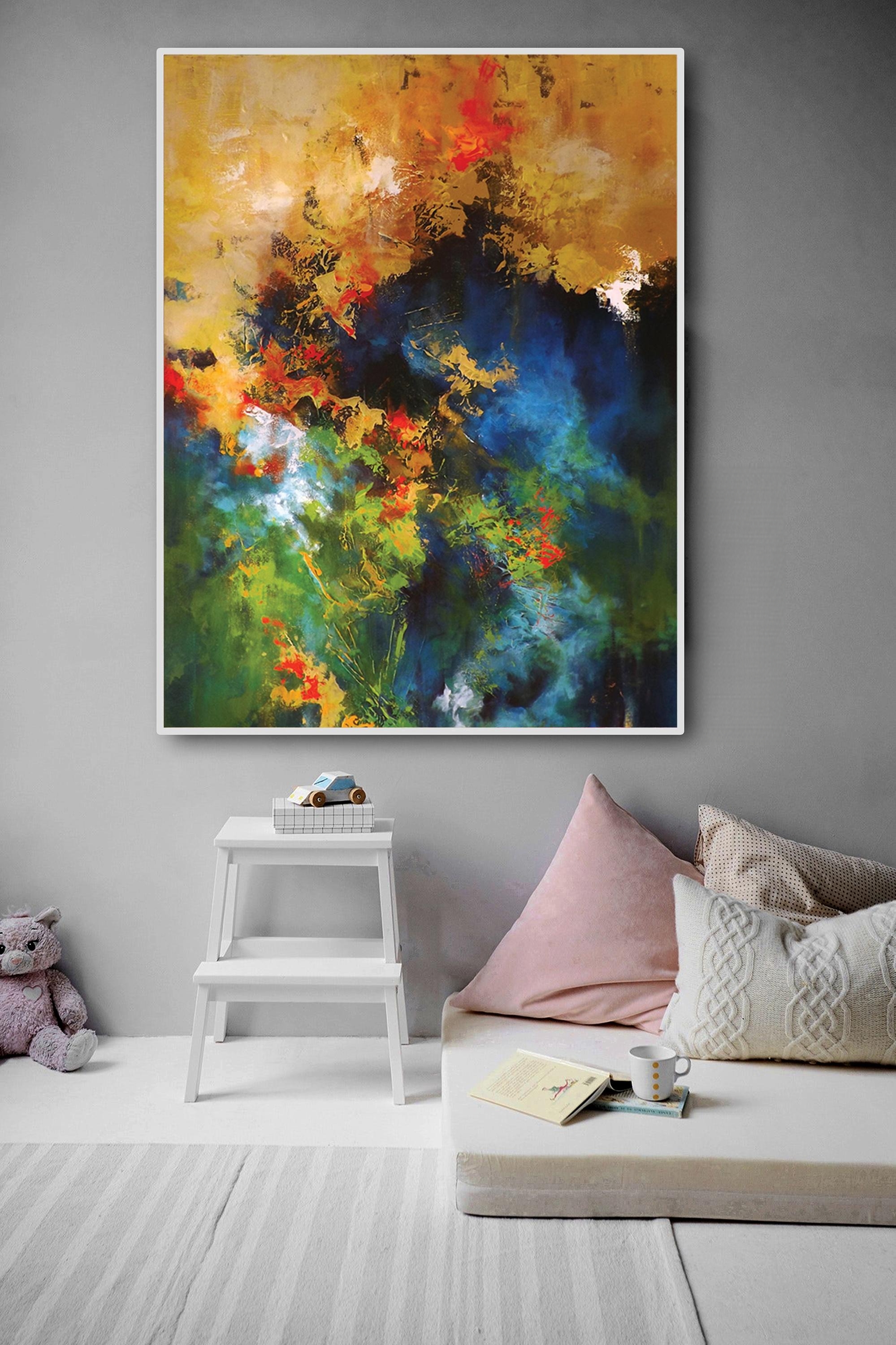 Vivid Bloom - Abstract Floral Explosion