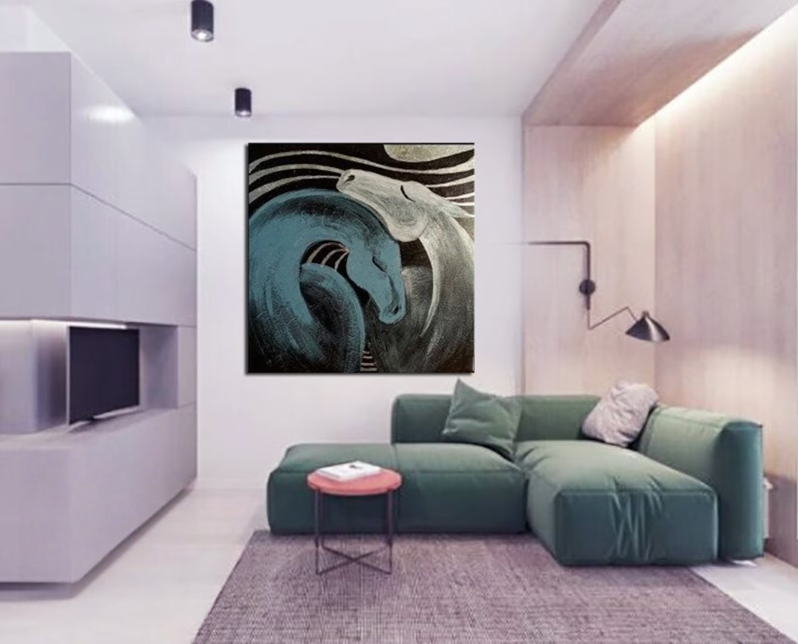 Abstract Serpentine Elegance Canvas