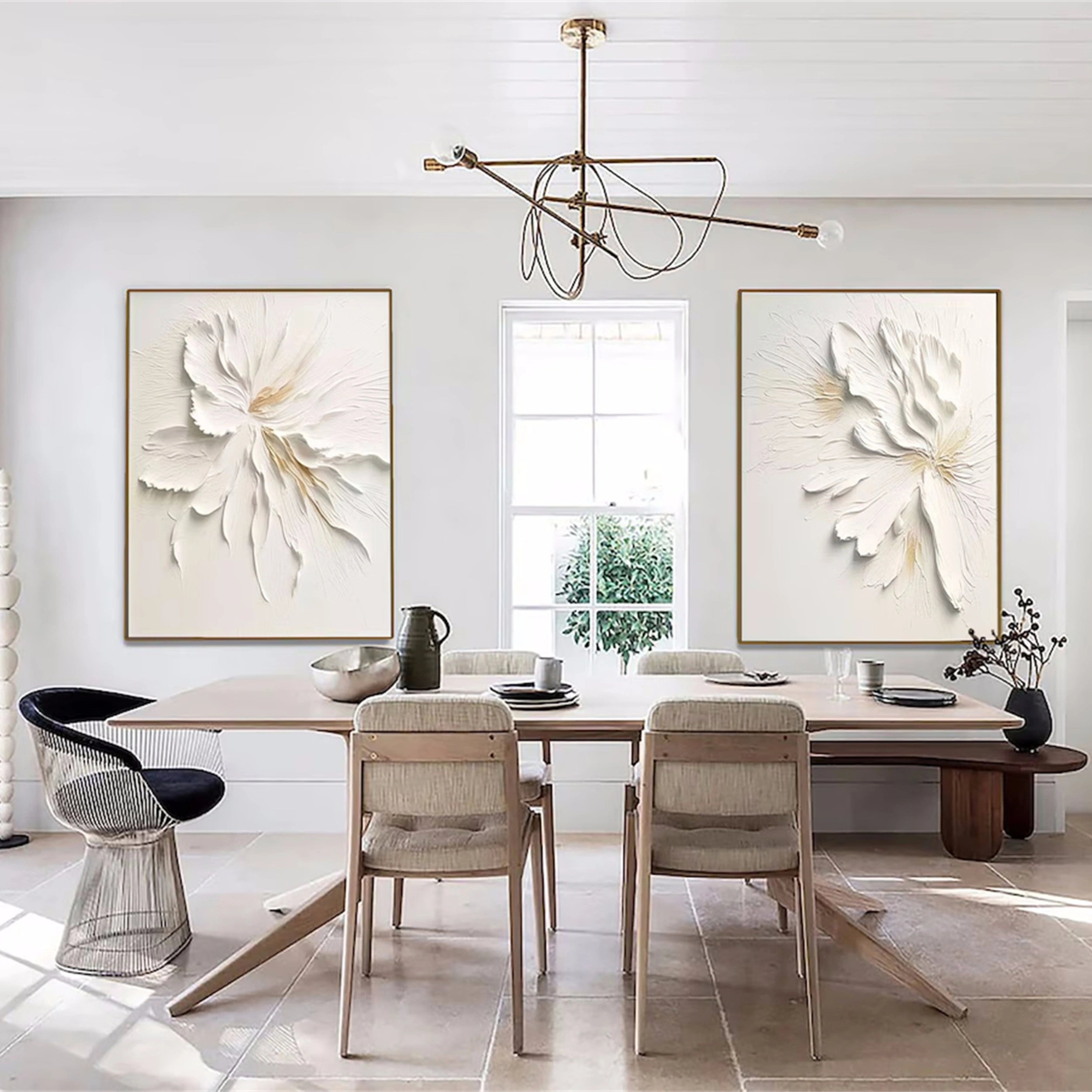 White with Gold Accents