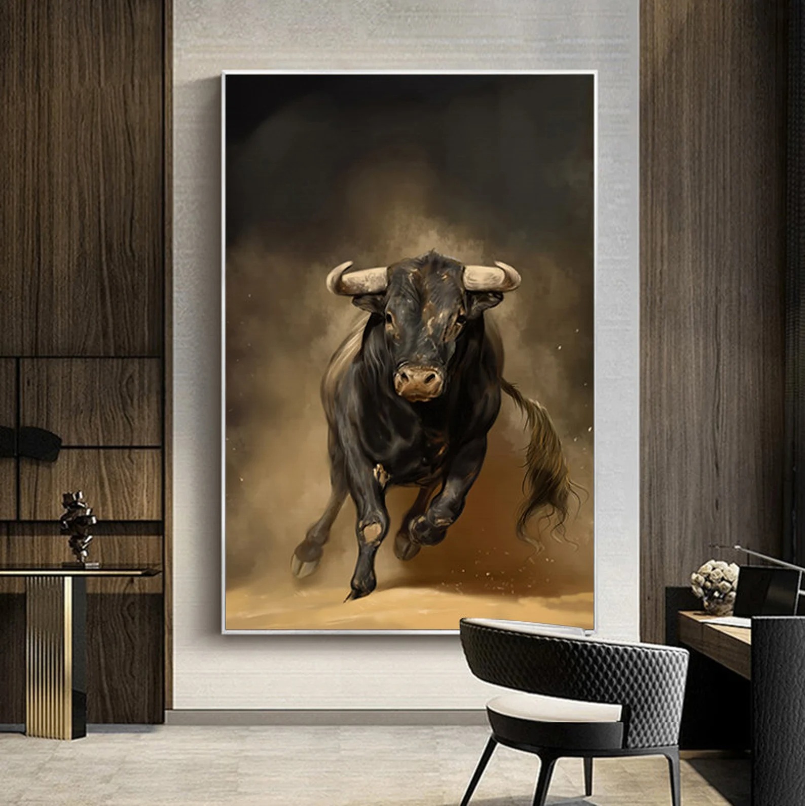 Fierce Bull Charge