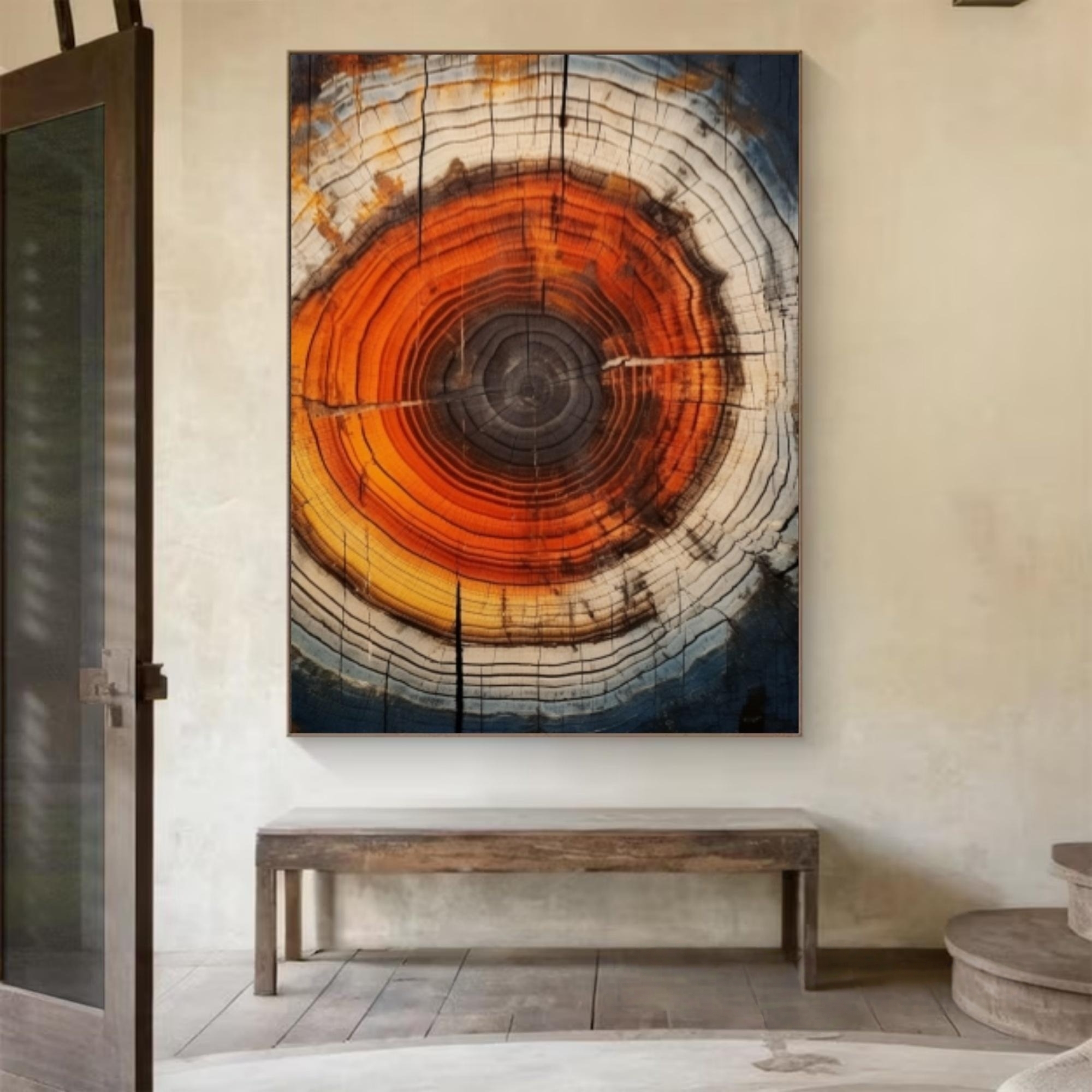 Vivid Tree Ring Canvas