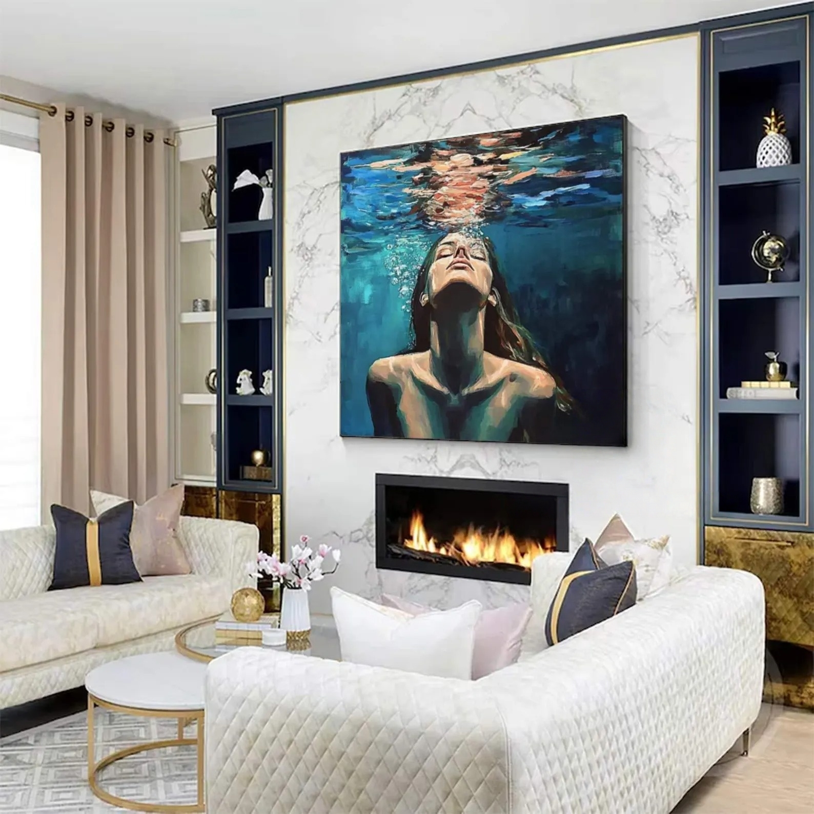 Painted Tranquility Underwater