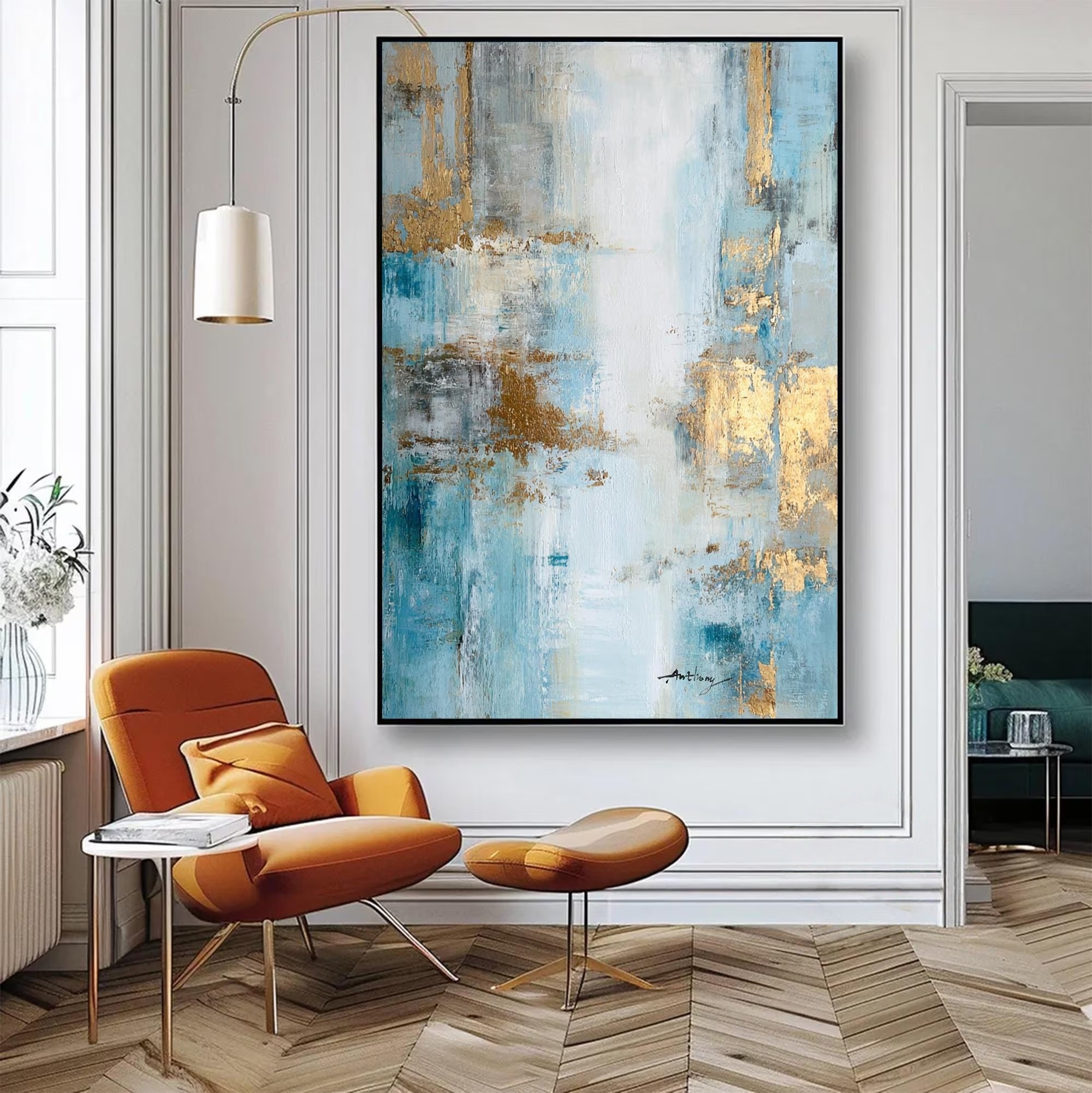 Luminous Layers of Blue and Gold