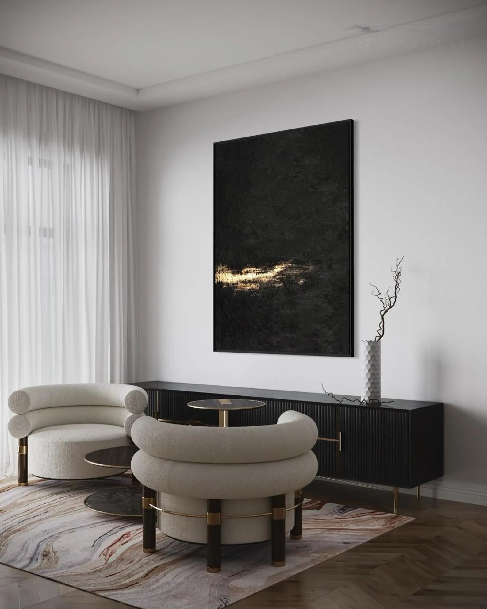 Nocturnal Gold - Abstract Glow