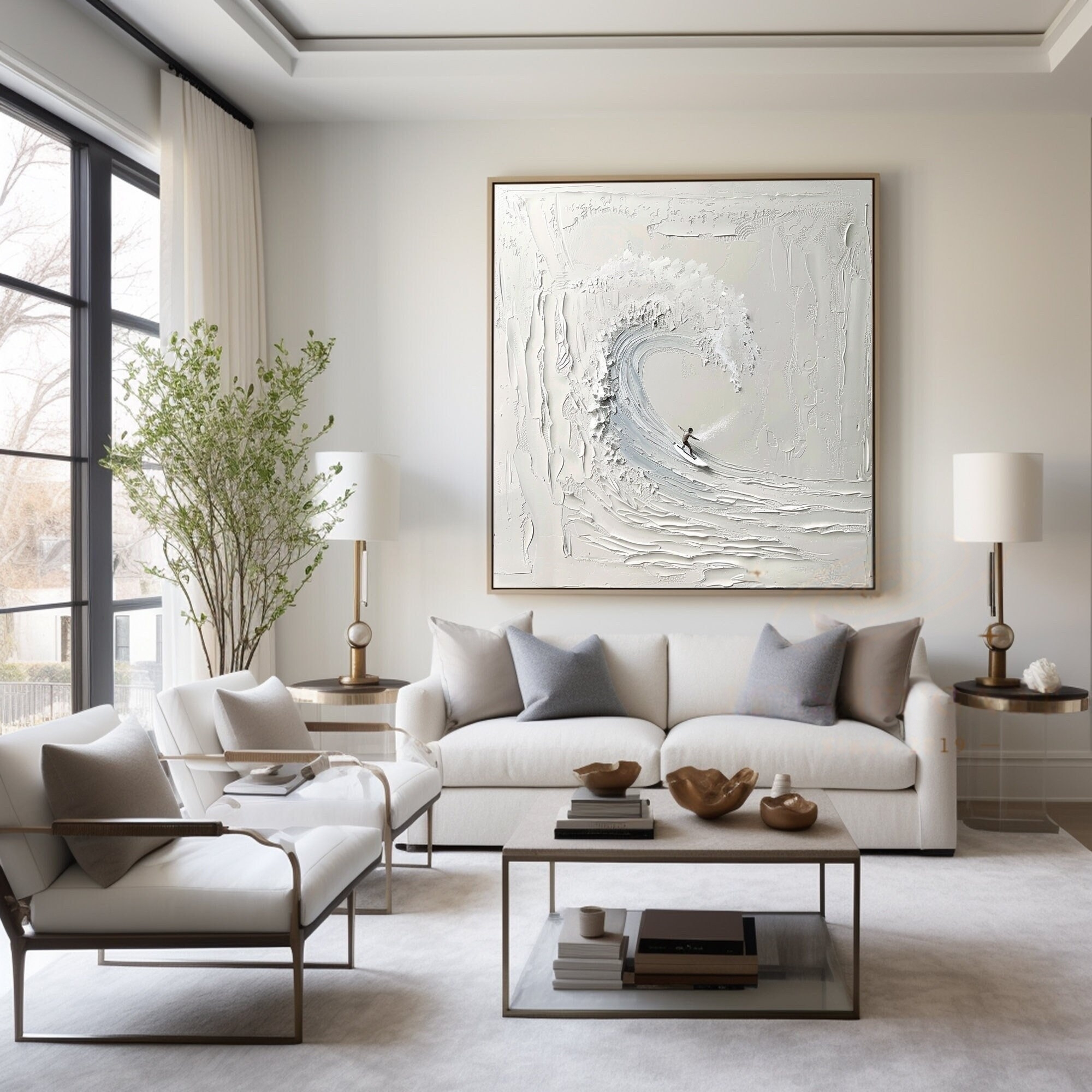 Wave Rider - Textured Surf Art