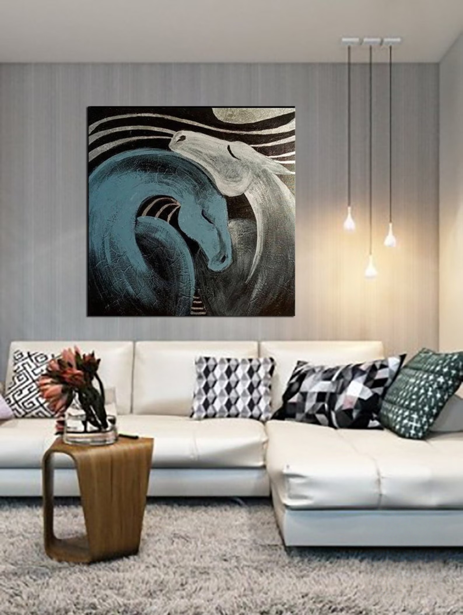 Abstract Serpentine Elegance Canvas