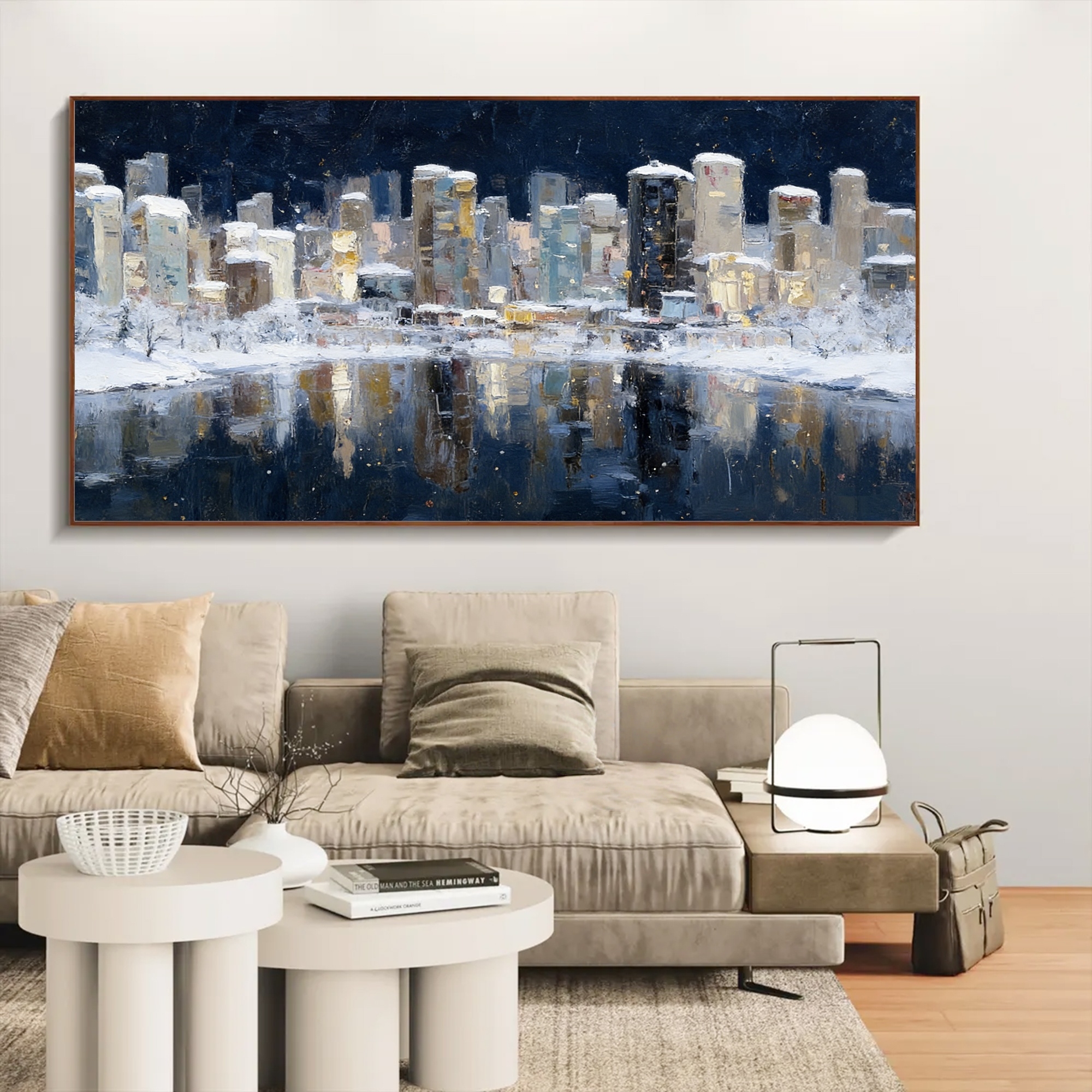 Winter's Urban Reflection