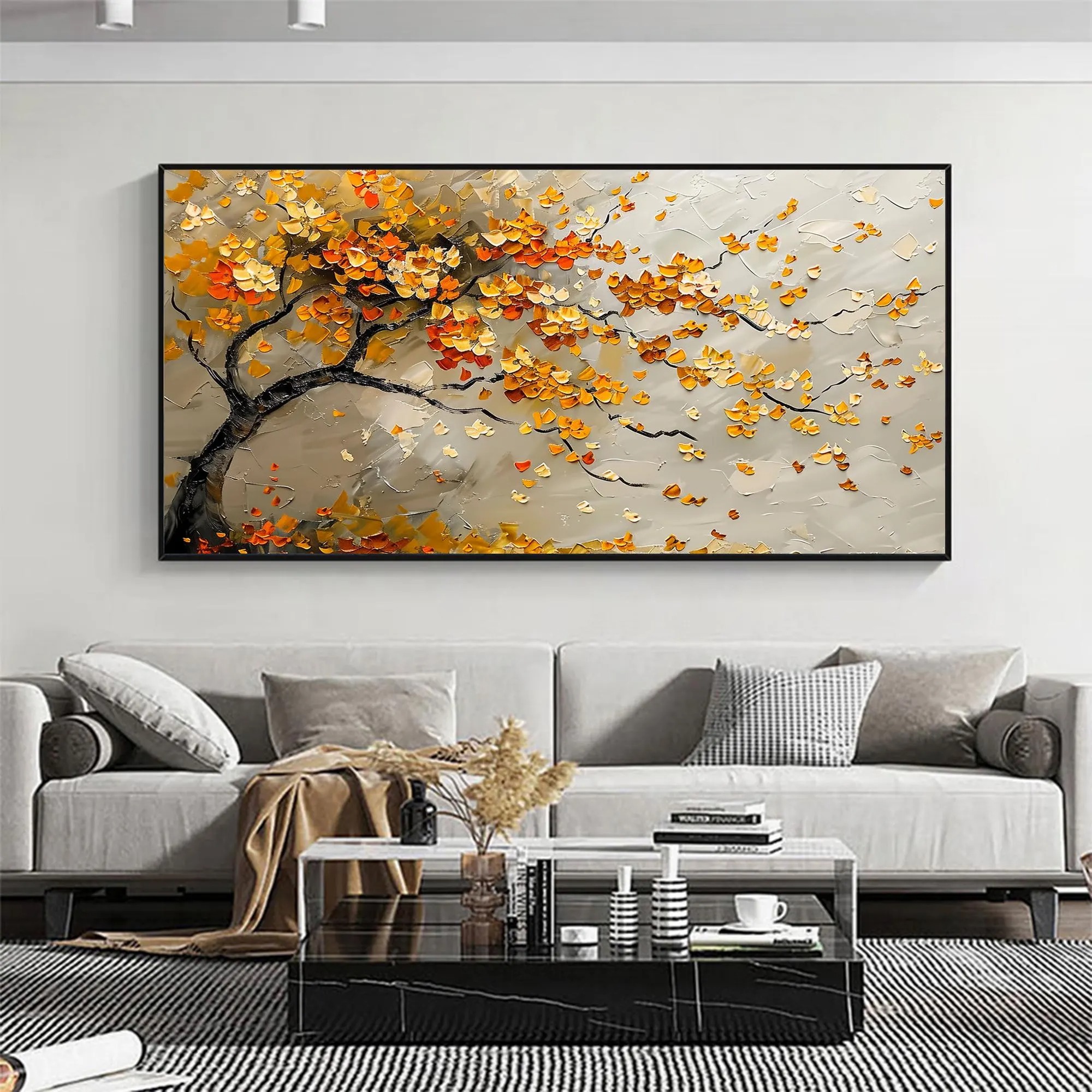 Autumn's Embrace - Textured Bliss